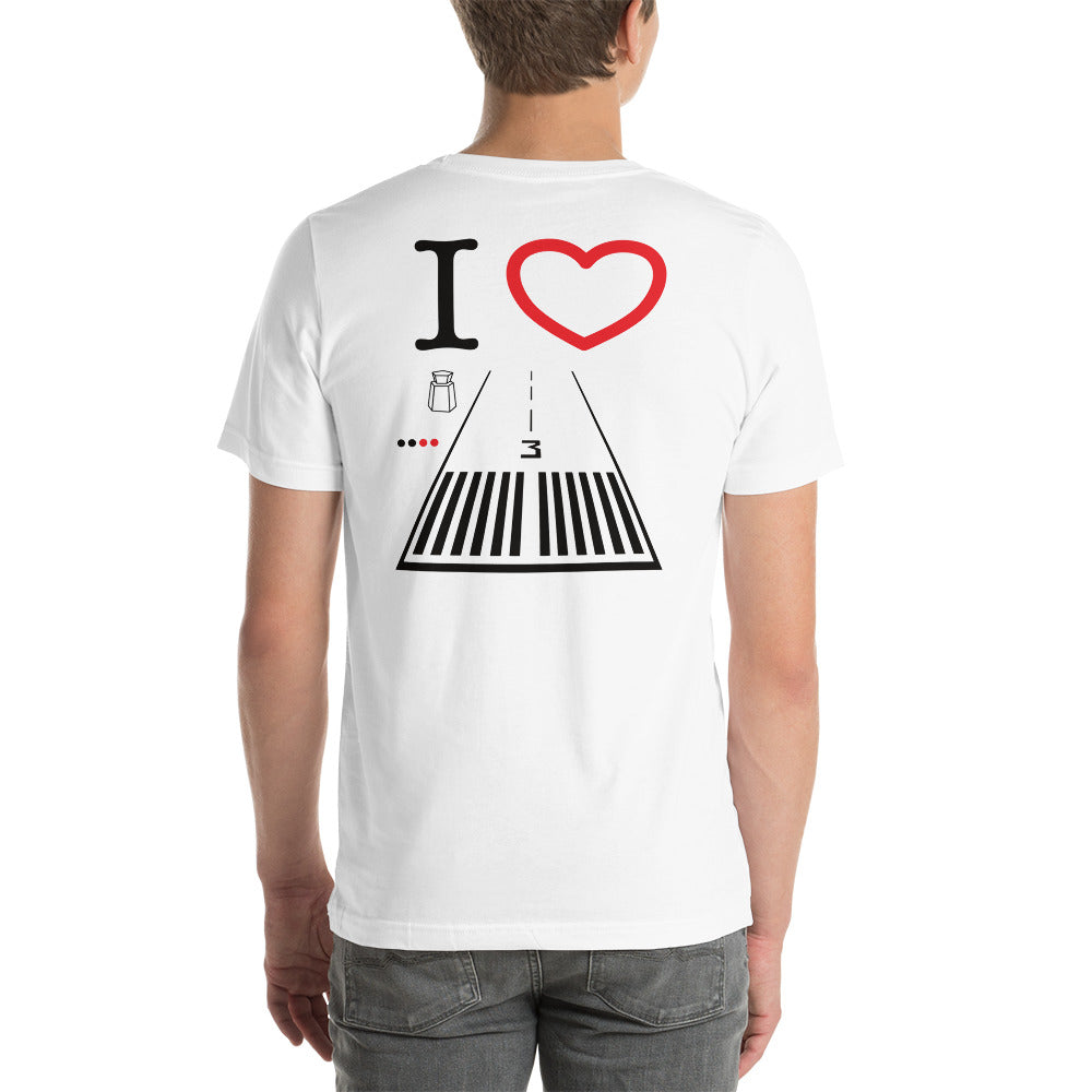 Santa Monica Airport Runway 21 / Runway 3 Short-Sleeve T-Shirt