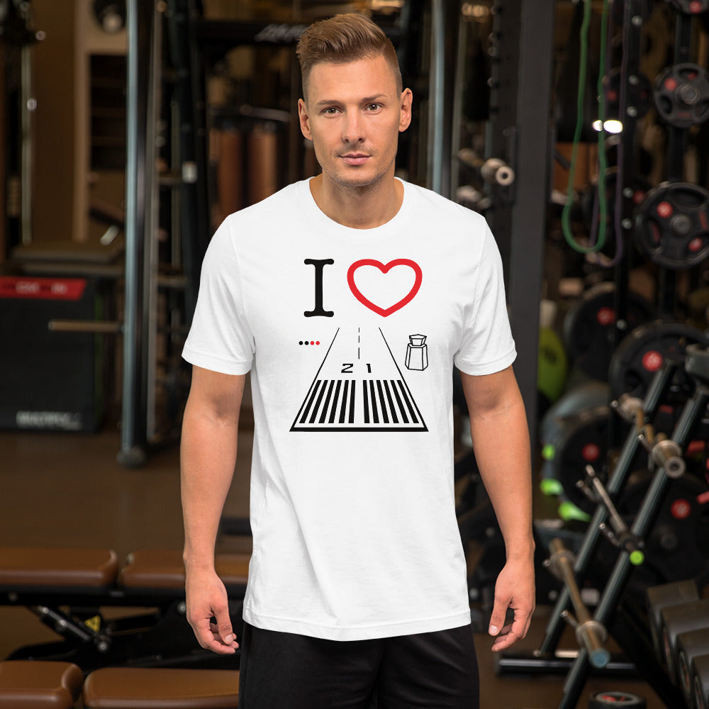 Santa Monica Airport Runway 21 / Runway 3 Short-Sleeve T-Shirt