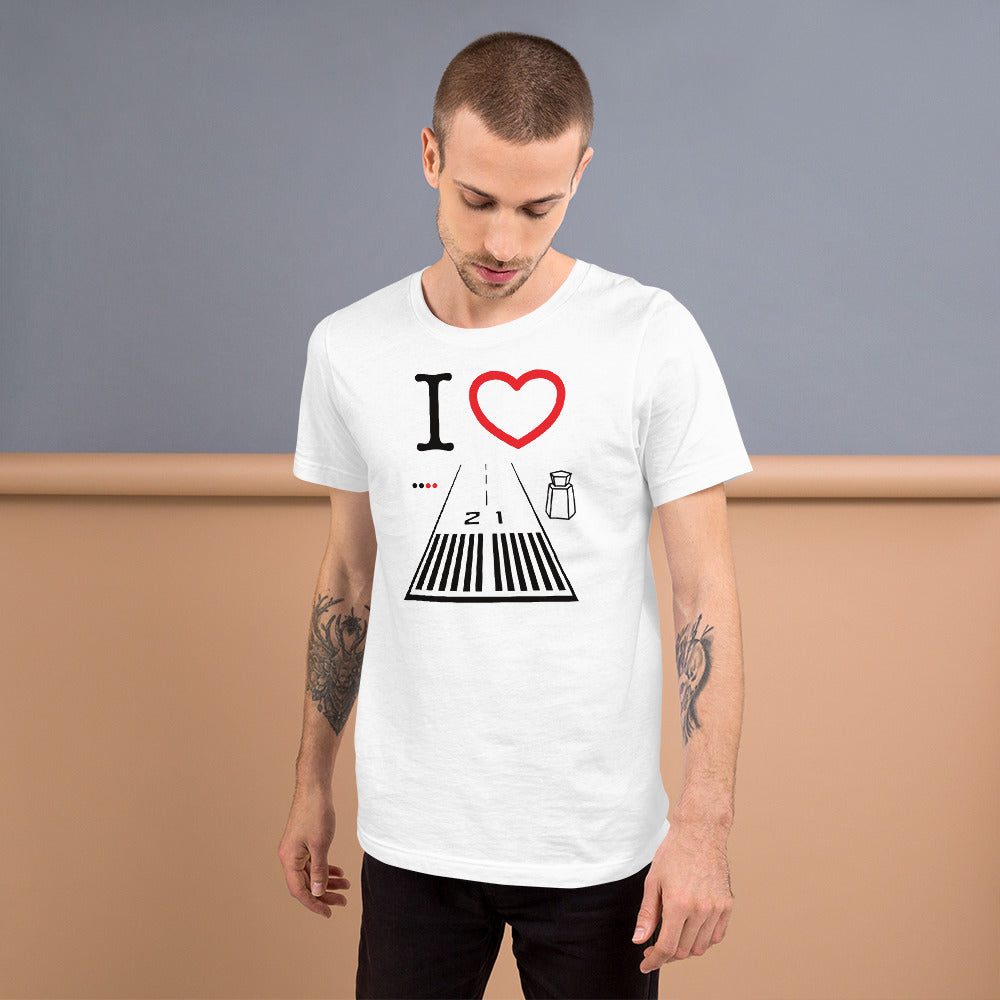 Santa Monica Airport Runway 21 / Runway 3 Short-Sleeve T-Shirt