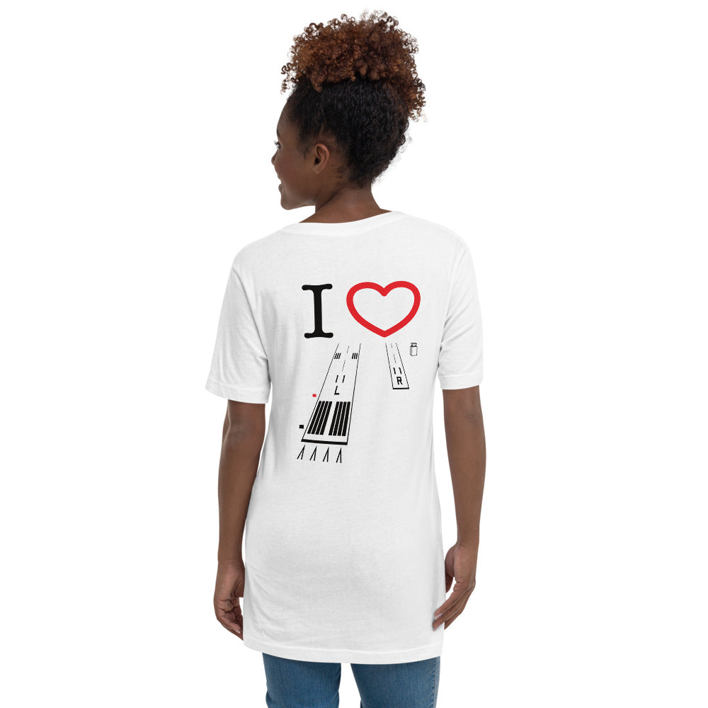 Torrance Airport Runways 29L / 29R - 11L / 11R - Short-Sleeve T-Shirt