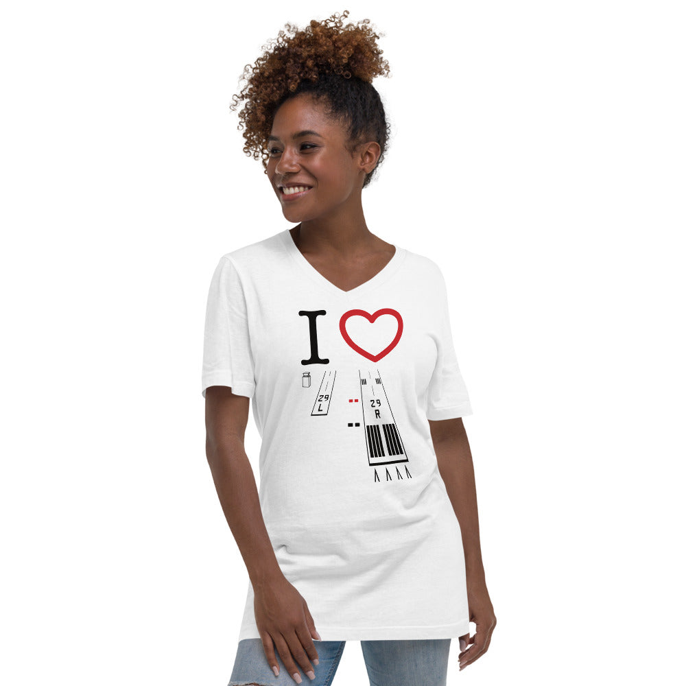 Torrance Airport Runways 29L / 29R - 11L / 11R - Short-Sleeve T-Shirt