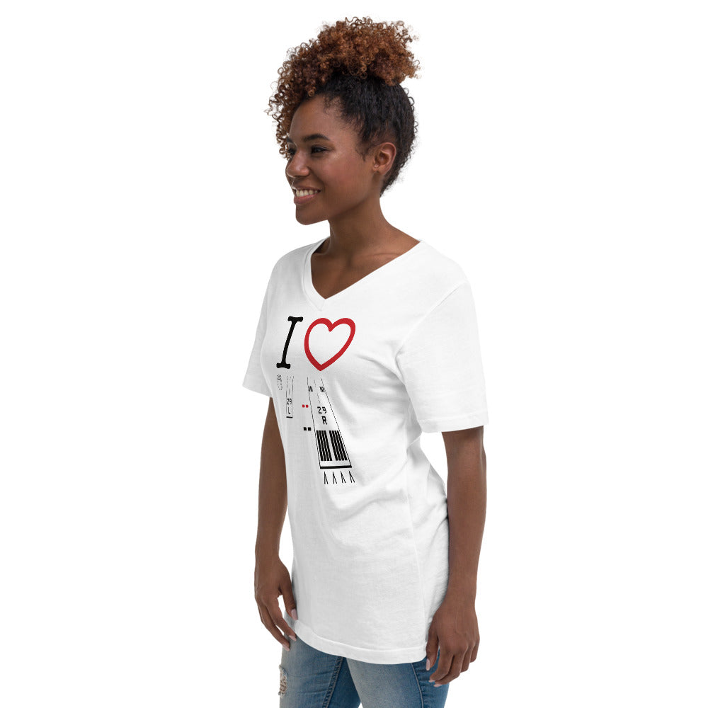 Torrance Airport Runways 29L / 29R - 11L / 11R - Short-Sleeve T-Shirt