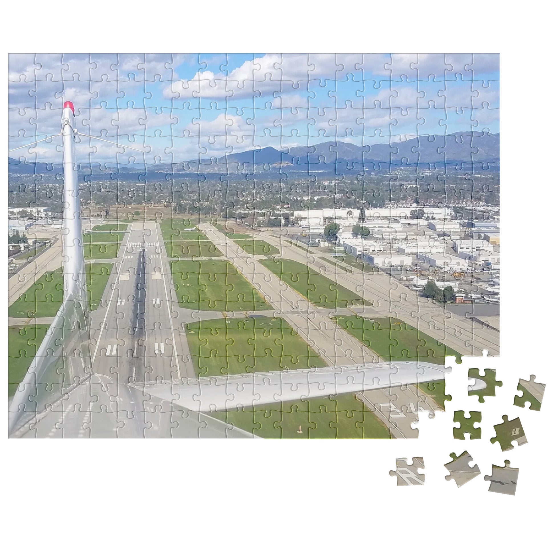 Aviation themed jigsaw puzzle (departing KVNY)