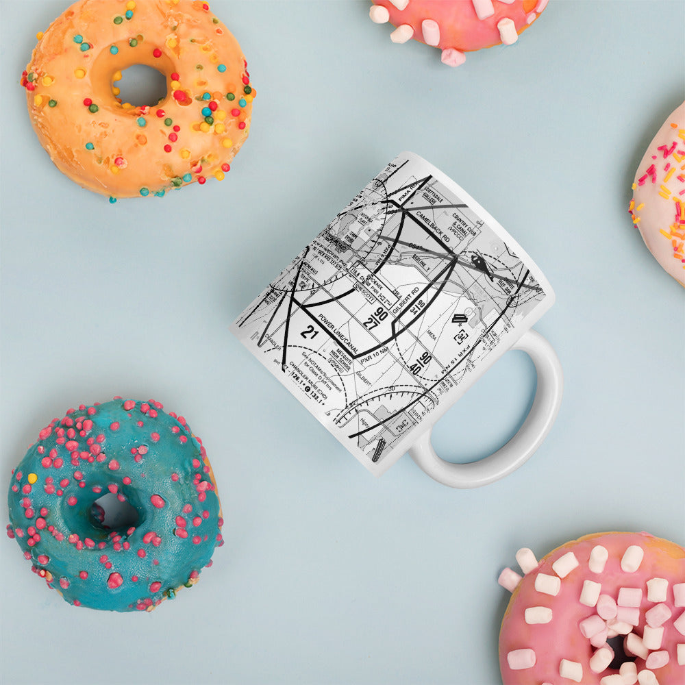 Phoenix TAC Chart mug - B&W