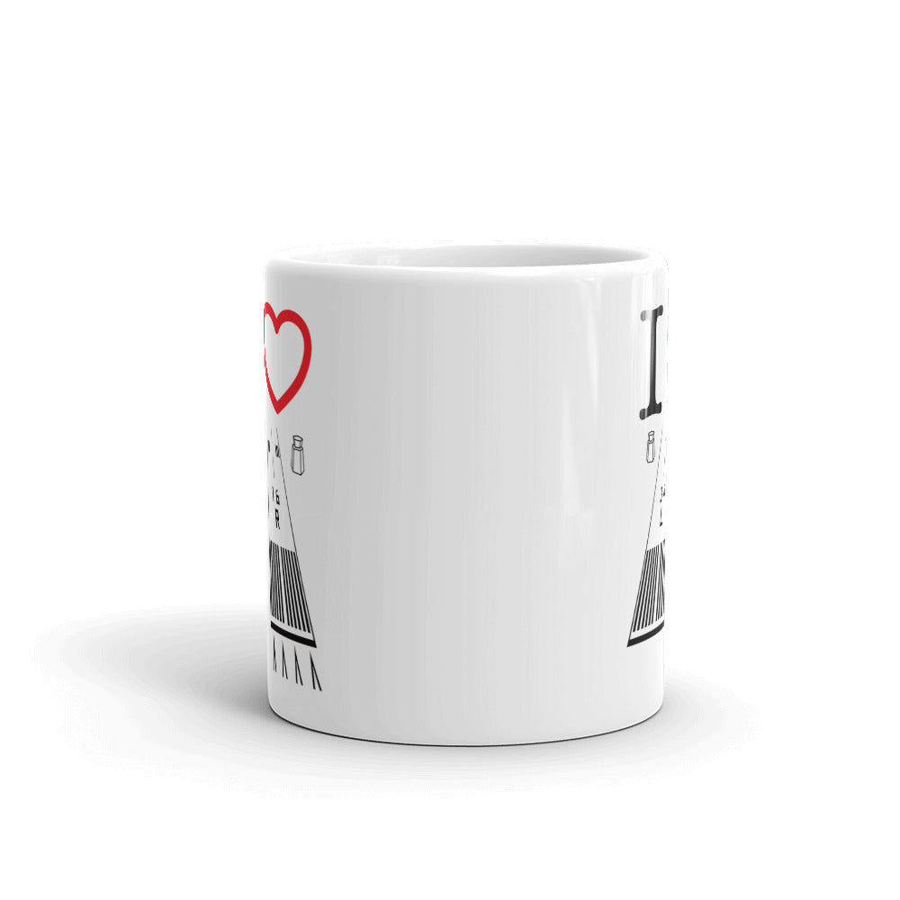 Van Nuys Airport Runways 16L-16R / 34L-34R white glossy 11oz mug