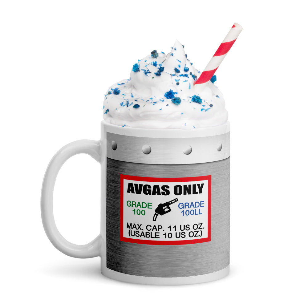 100LL Avgas only 11oz mug