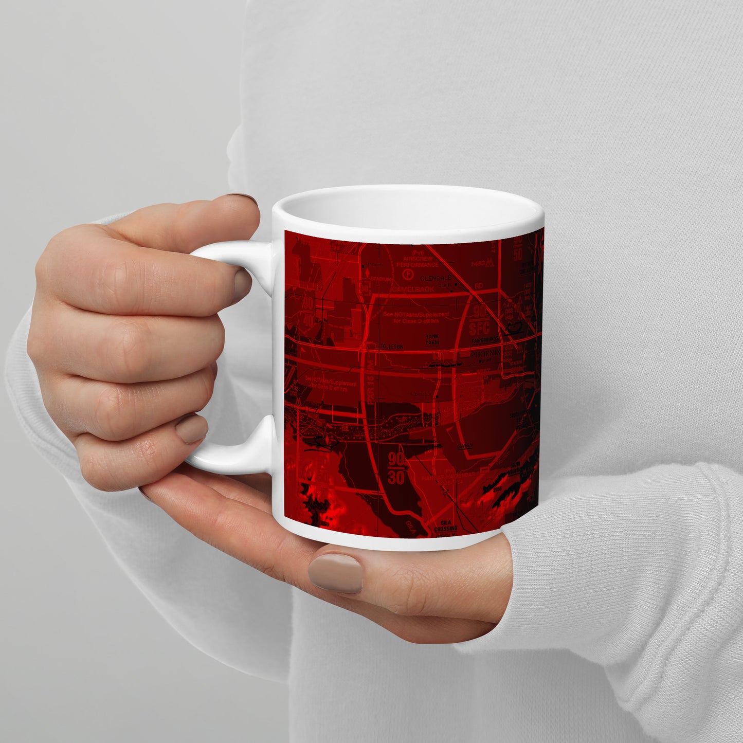 Phoenix TAC Chart mug - red