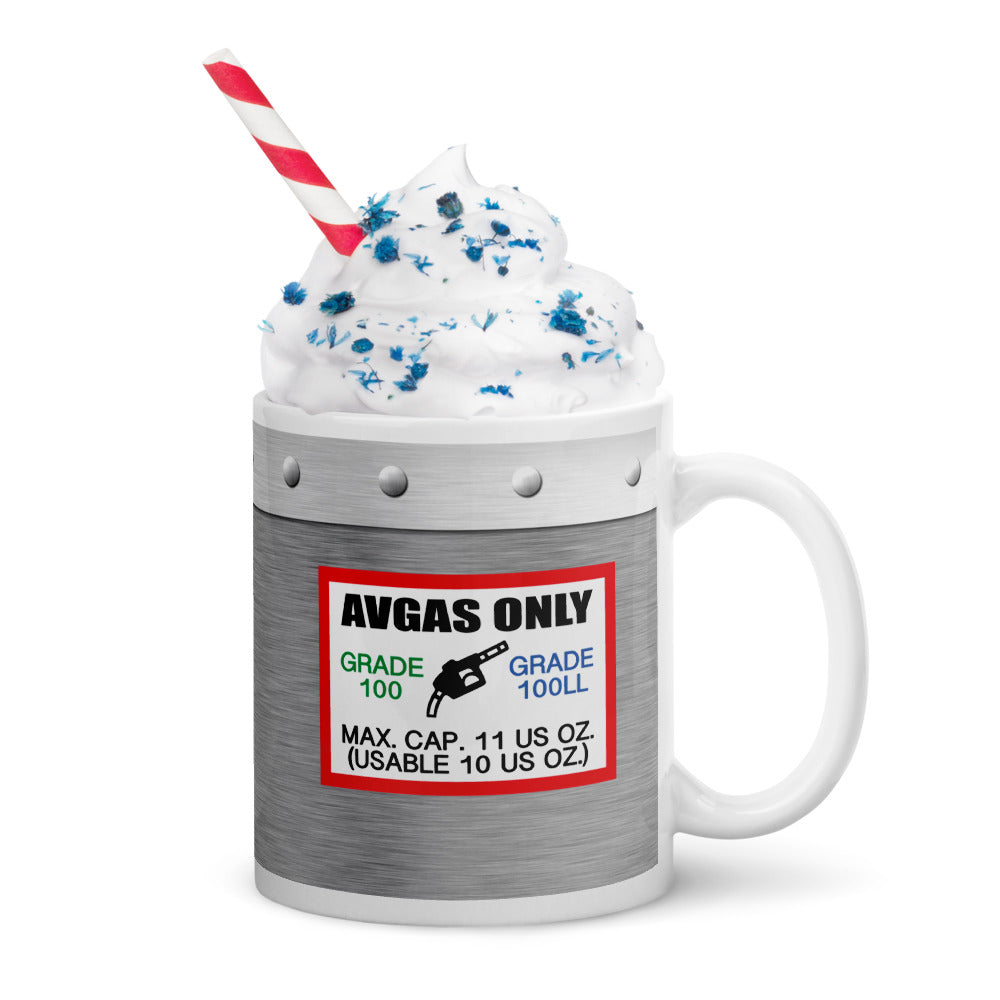 100LL Avgas only 11oz mug