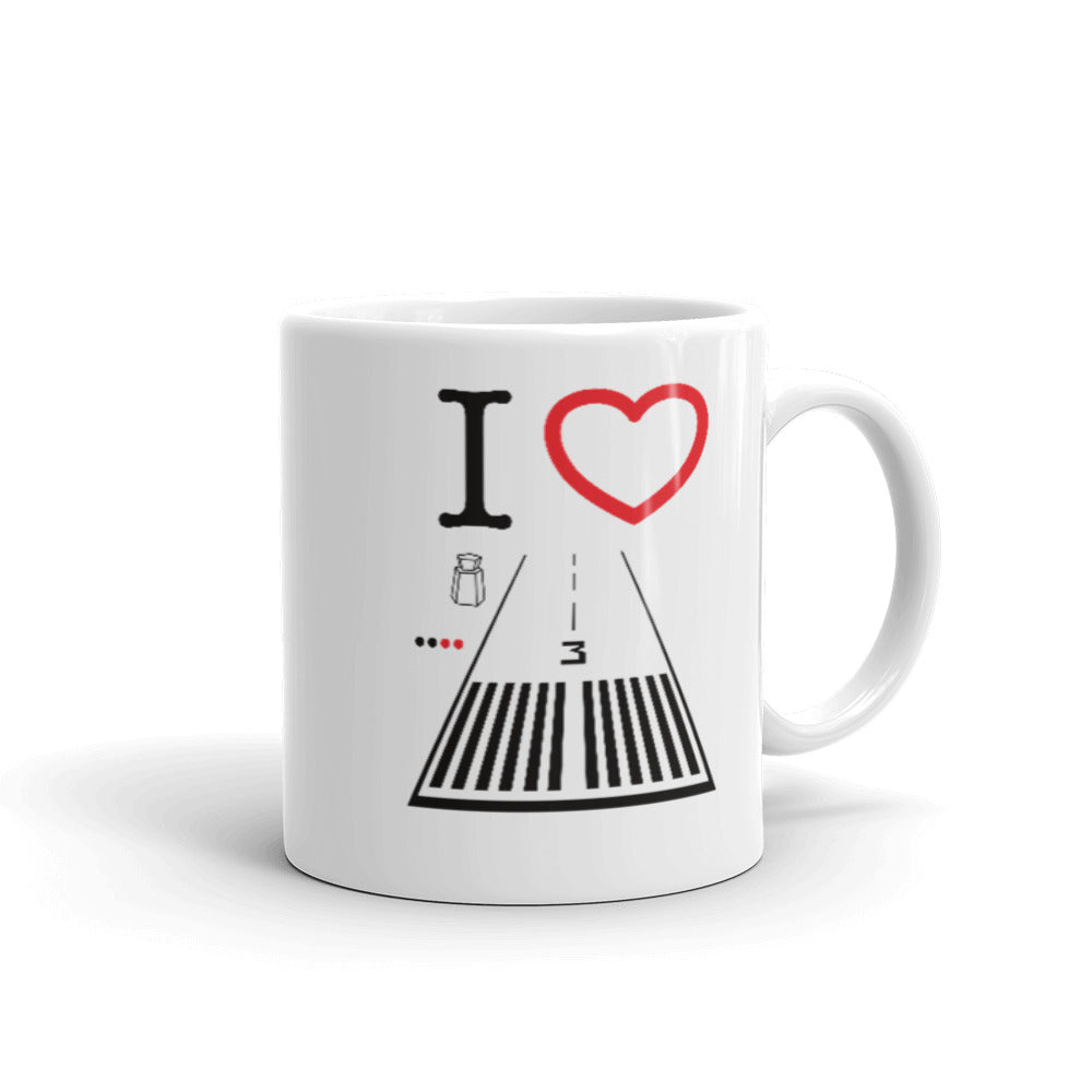 Santa Monica Airport Runway 21 / Runway 3 11 oz. mug