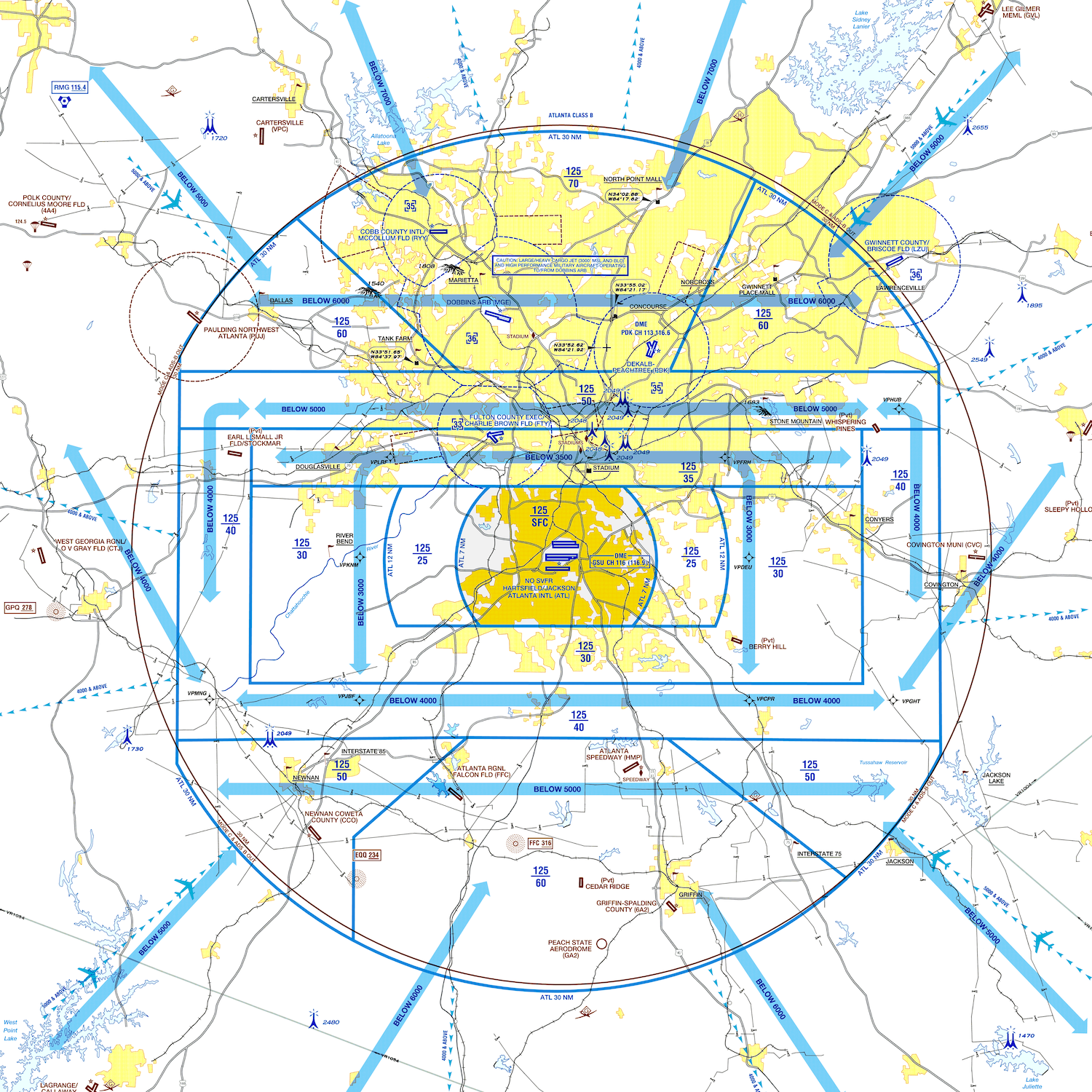 Atlanta Airport Flyway Planning Chart