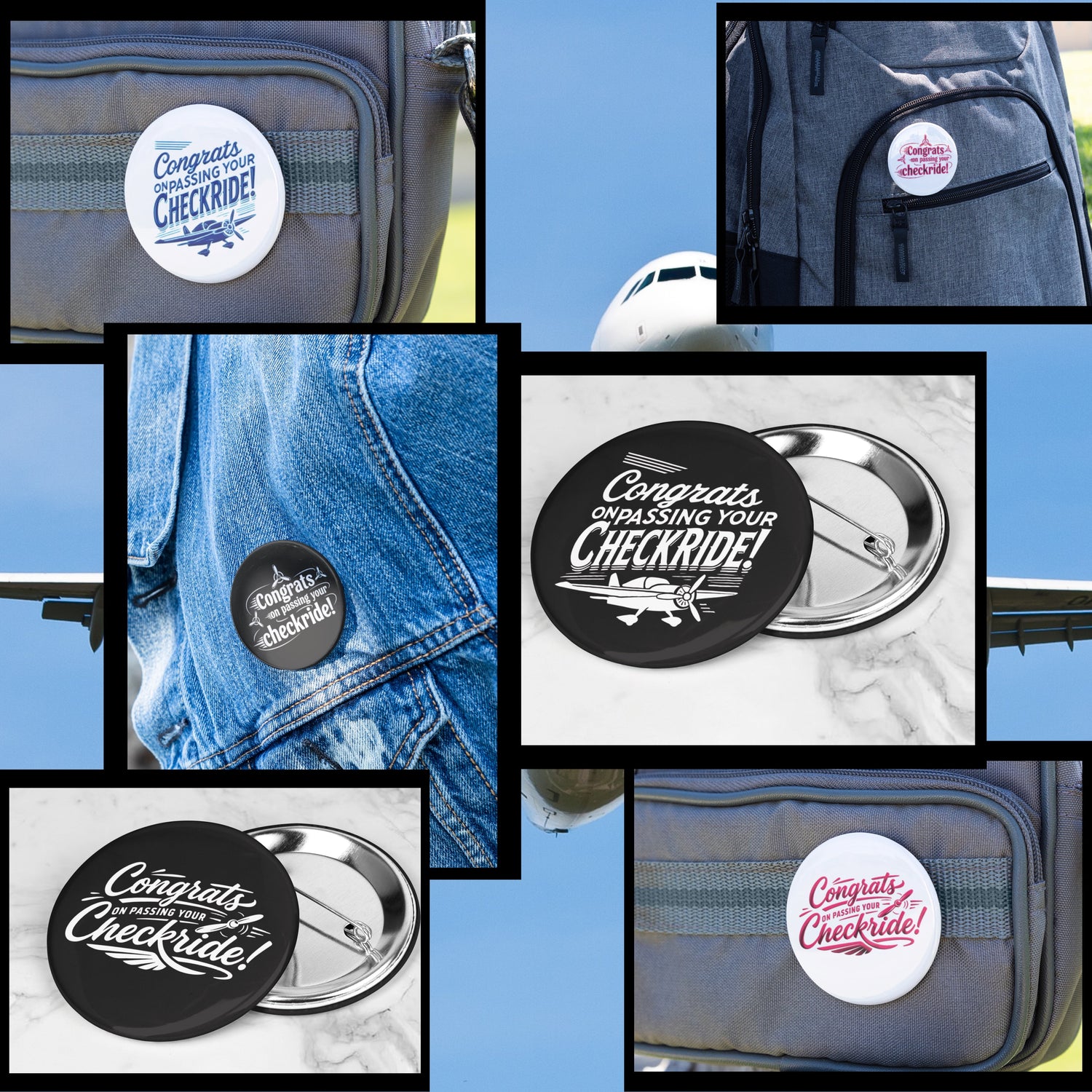 Pin Buttons for Checkride