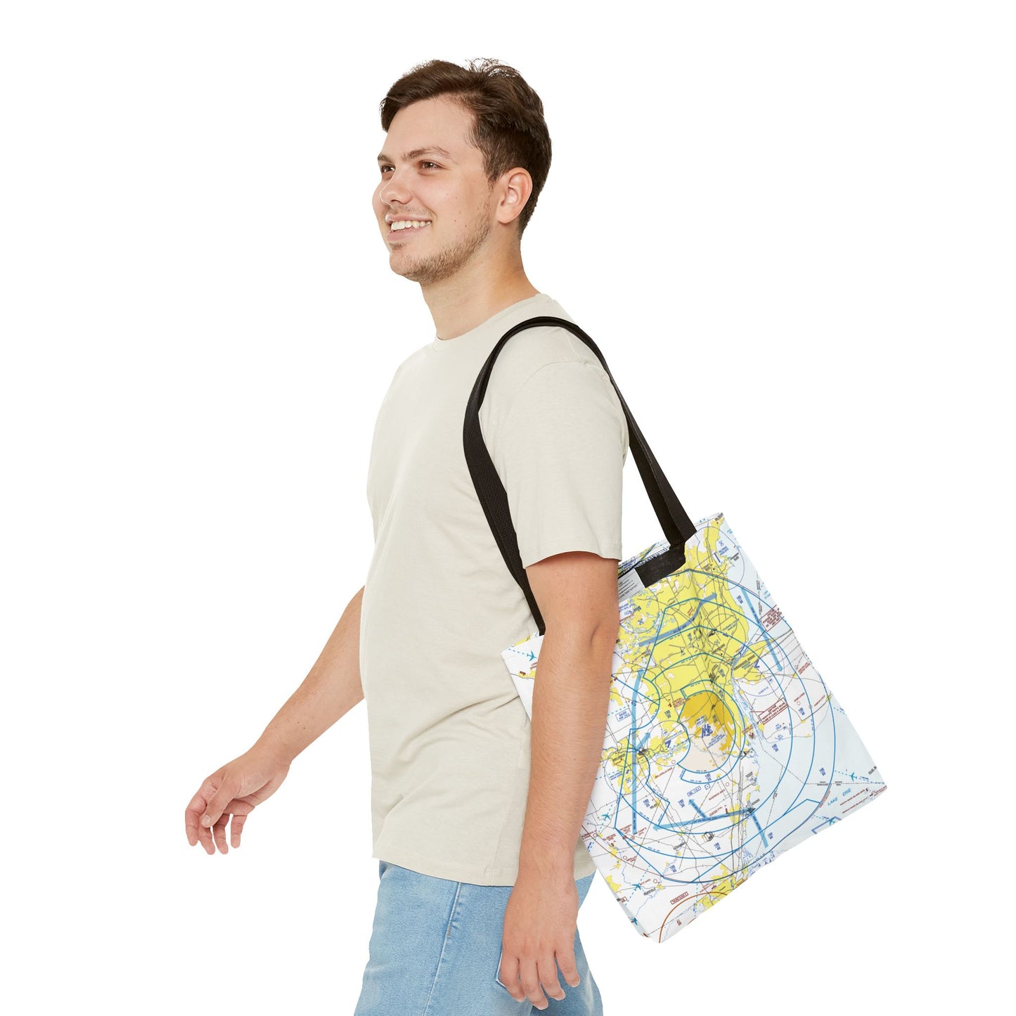 Detroit Flyway Chart tote bag