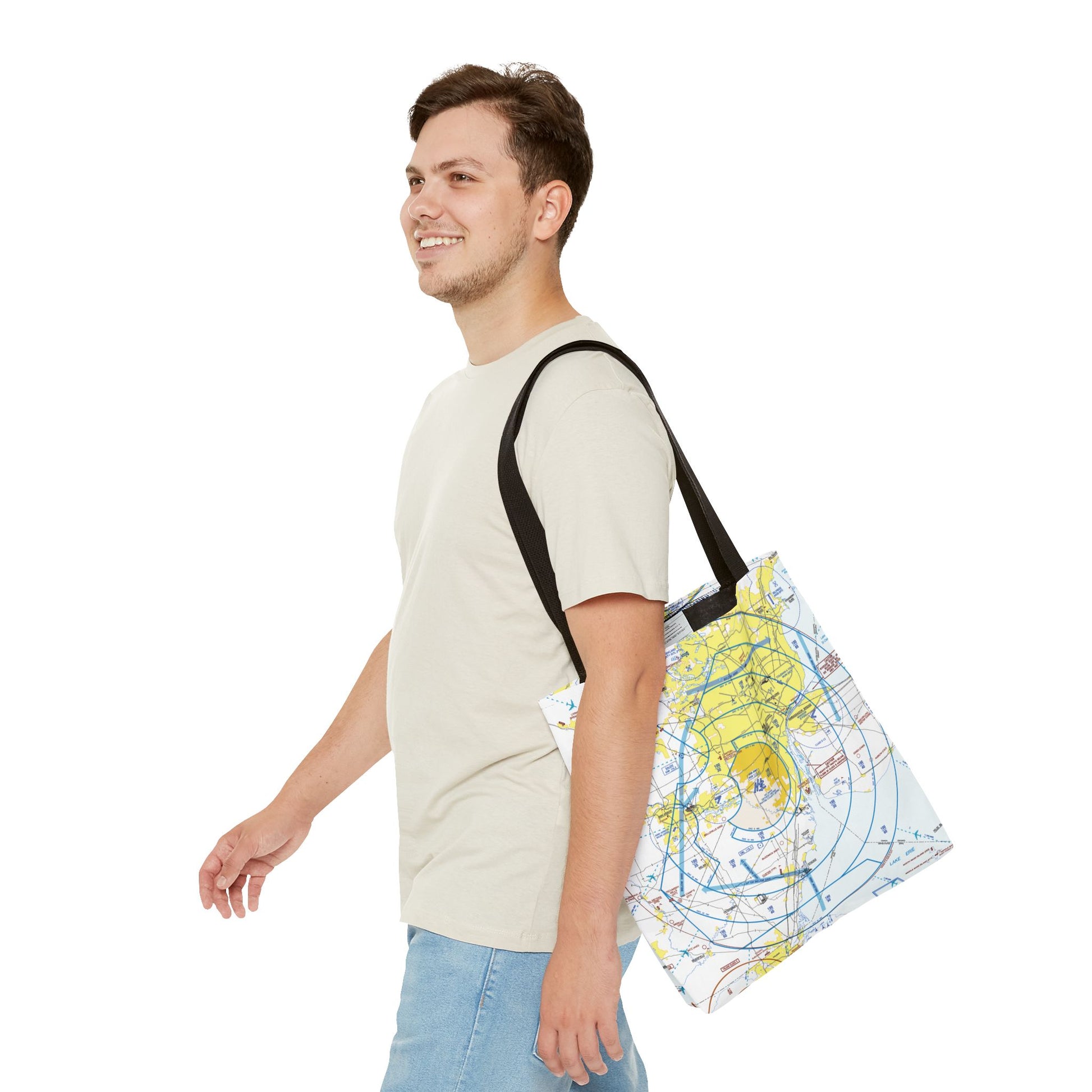Detroit Flyway Chart tote bag