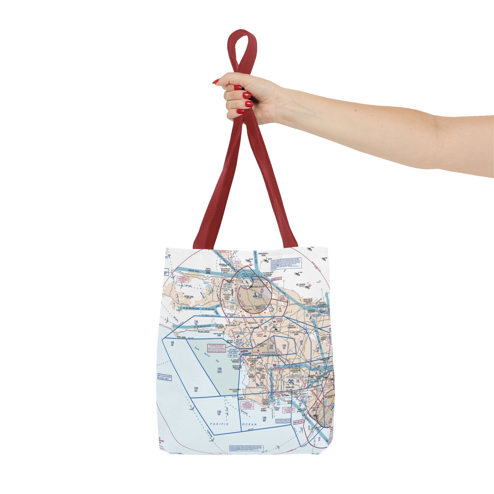 LAX Flyway Chart tote bag