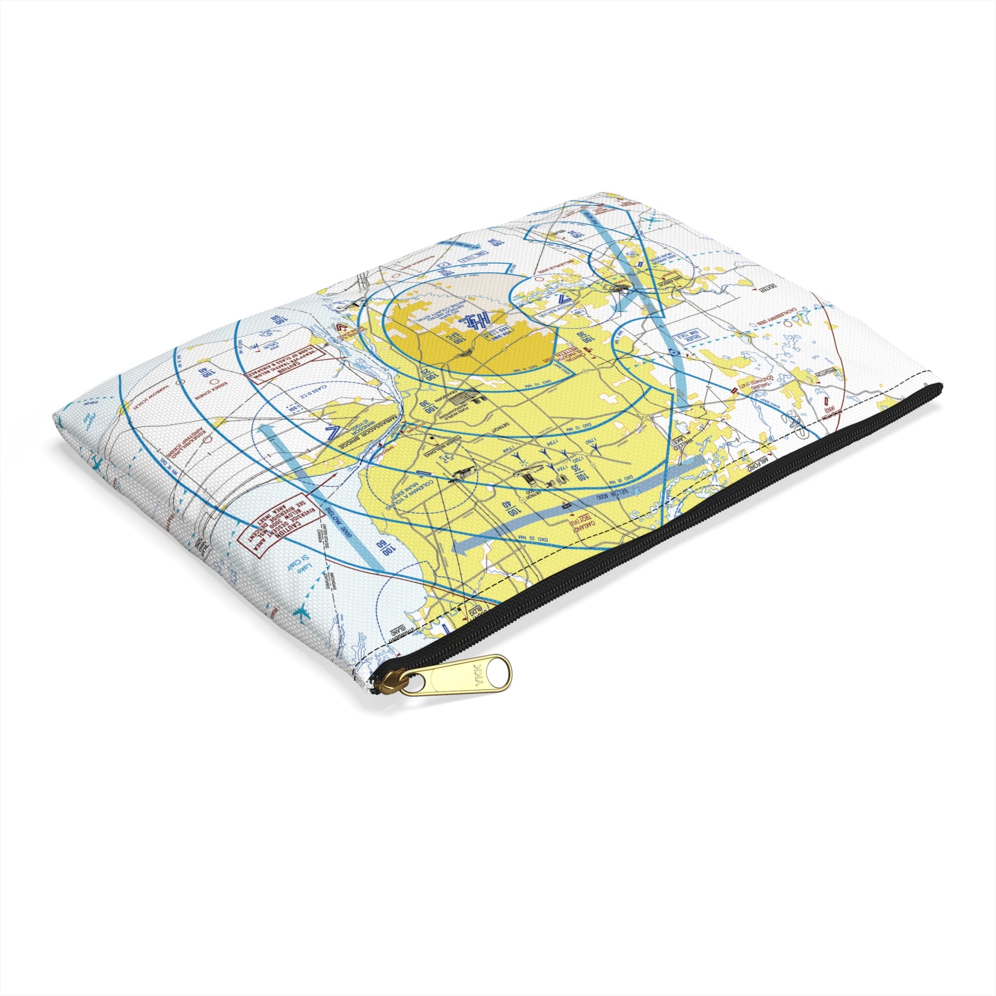 Detroit Flyway Chart Accessory Pouch