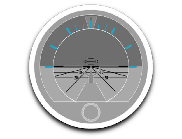 Aircraft instruments decal #1