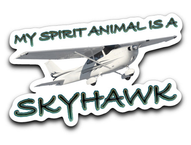 My Spirit Animal is a Skyhawk decal (various colors)