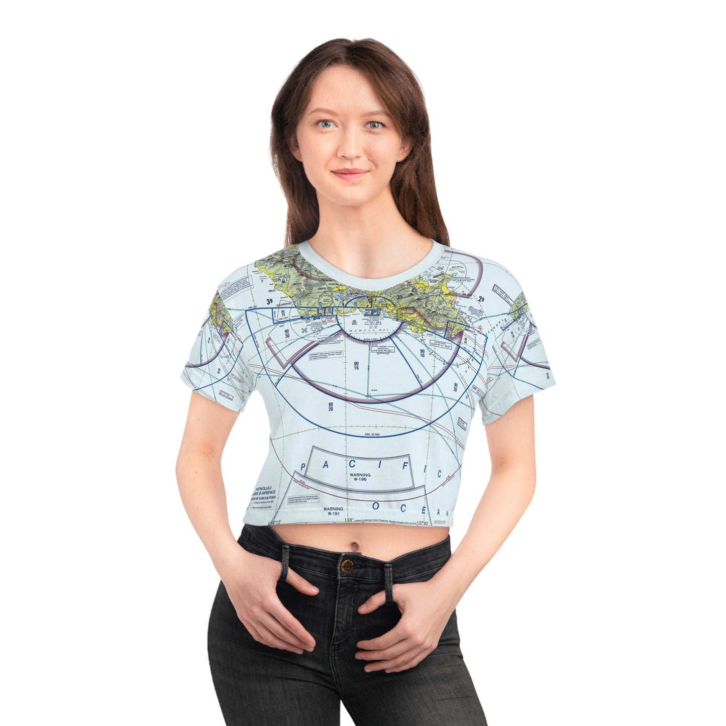 Honolulu Sectional Chart crop tee