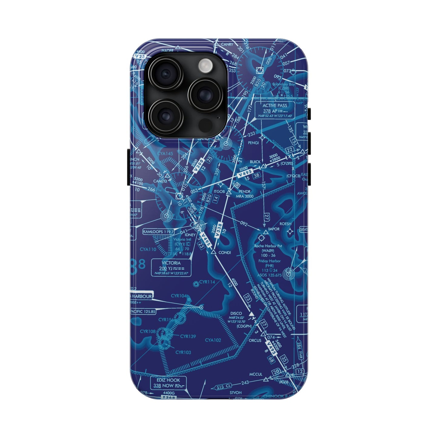 Enroute Low Altitude Chart tough phone cases (ELUS1/blue)