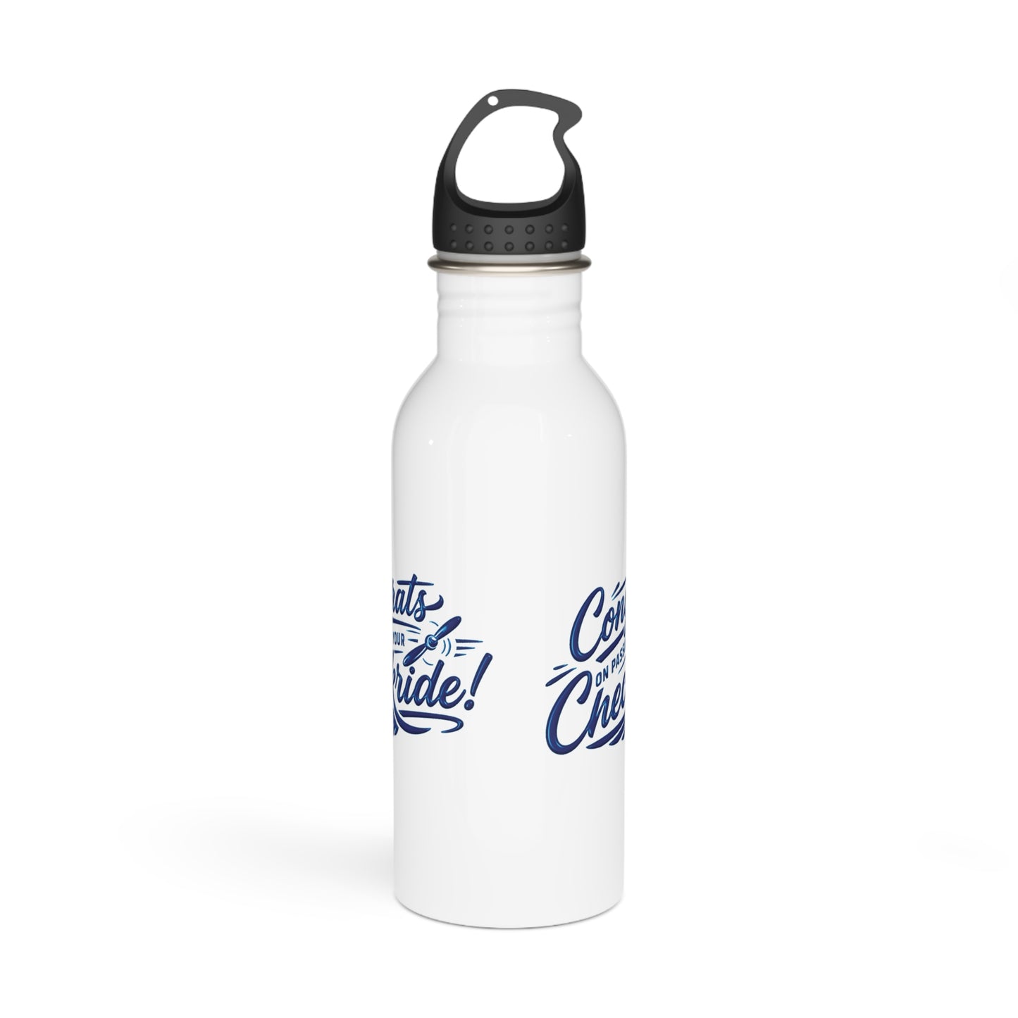 Congrats on passing your checkride! 20 oz. stainless steel water bottle (v4. blue)