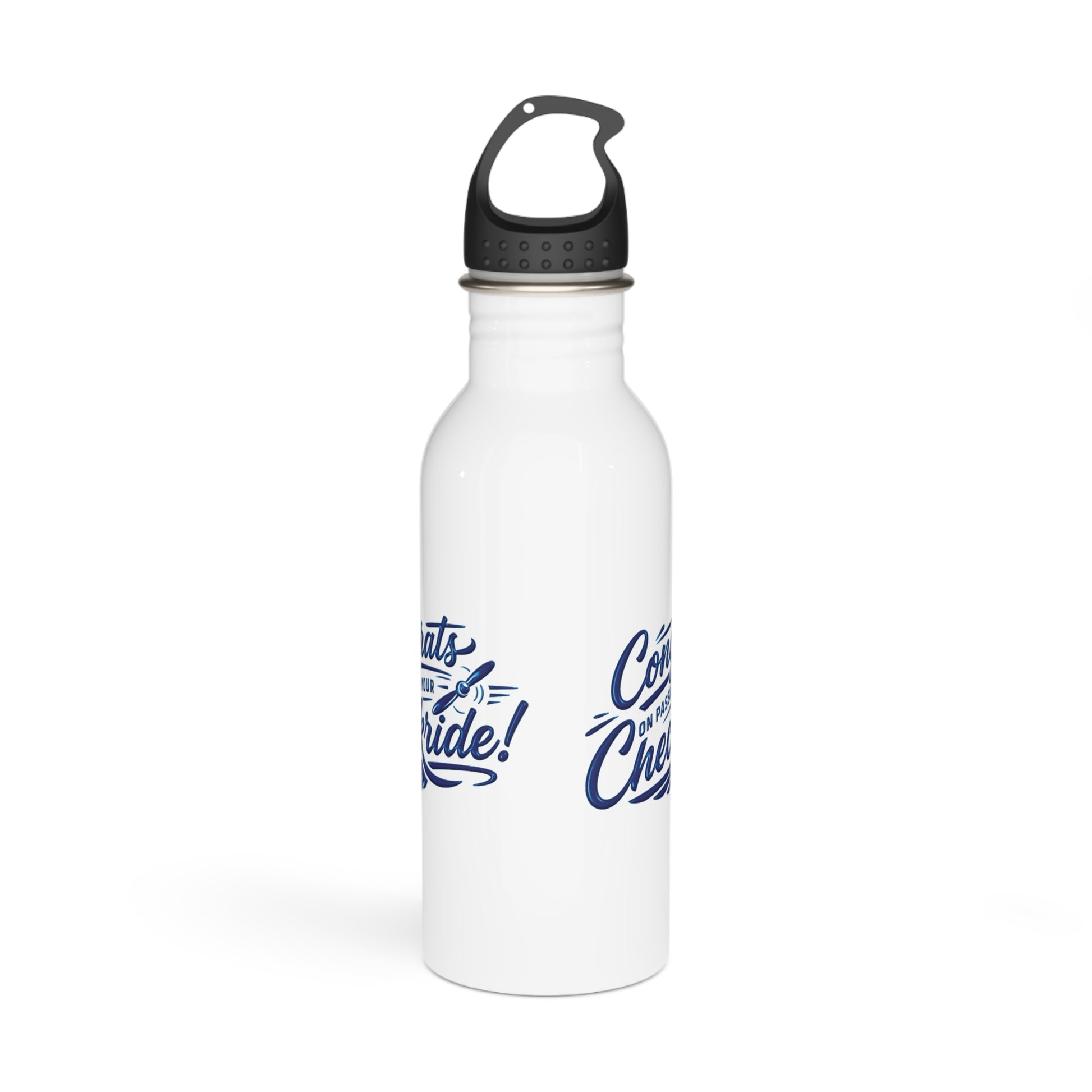Congrats on passing your checkride! 20 oz. stainless steel water bottle (v4. blue)