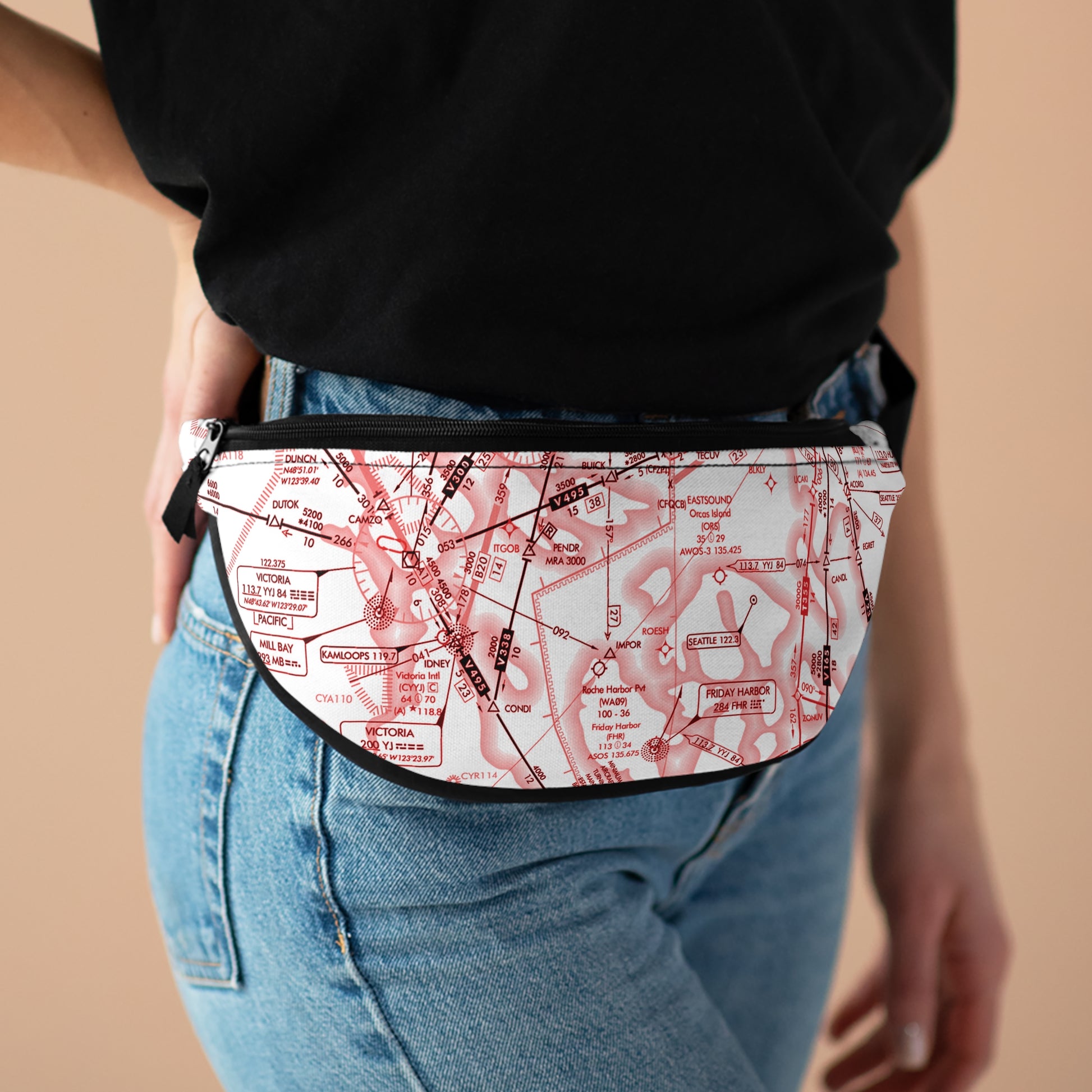 Enroute Low Altitude Chart fanny pack (ELUS1/red&white)