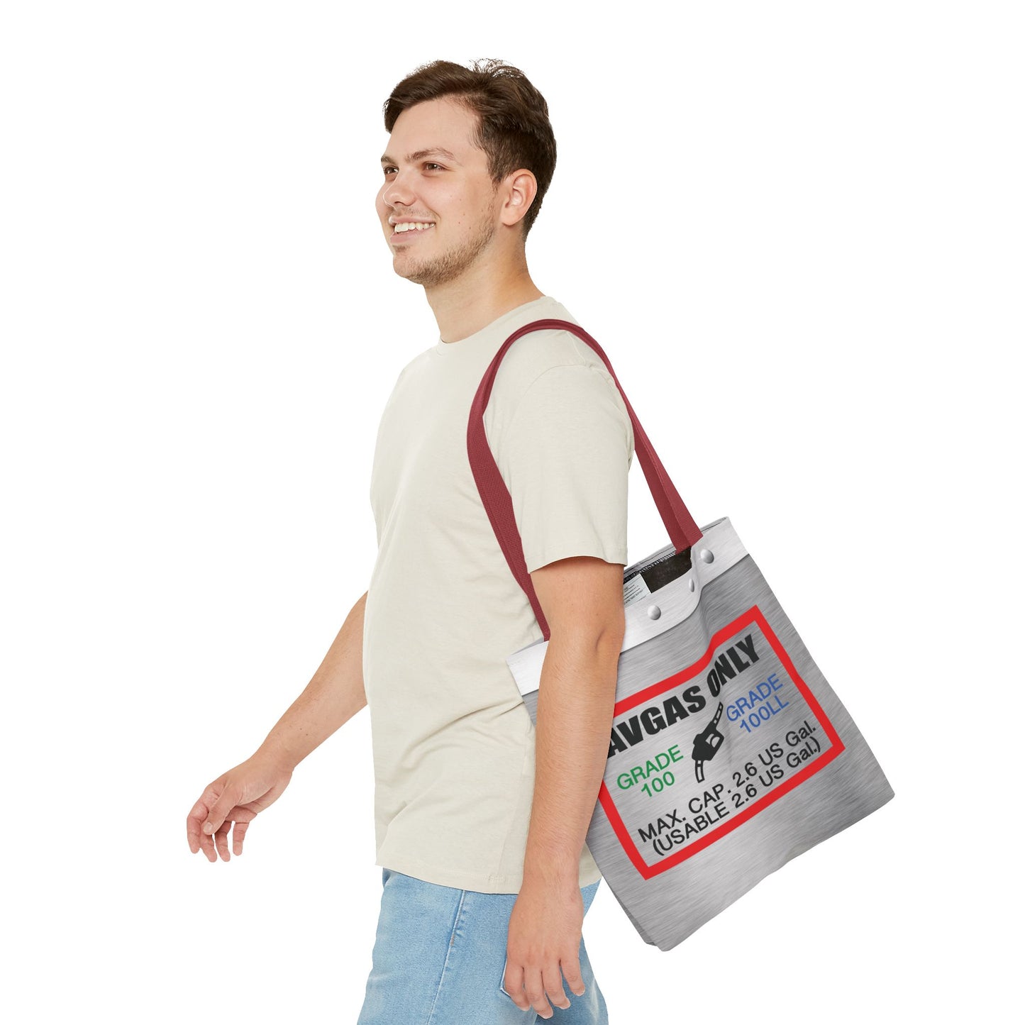 Avgas Only 100LL tote bag