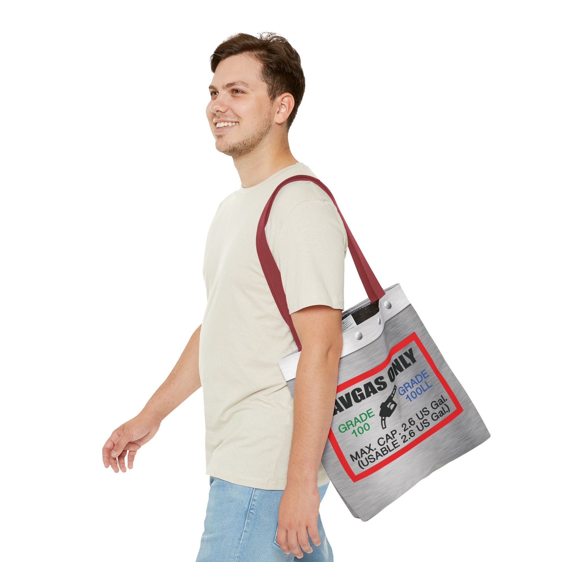 Avgas Only 100LL tote bag