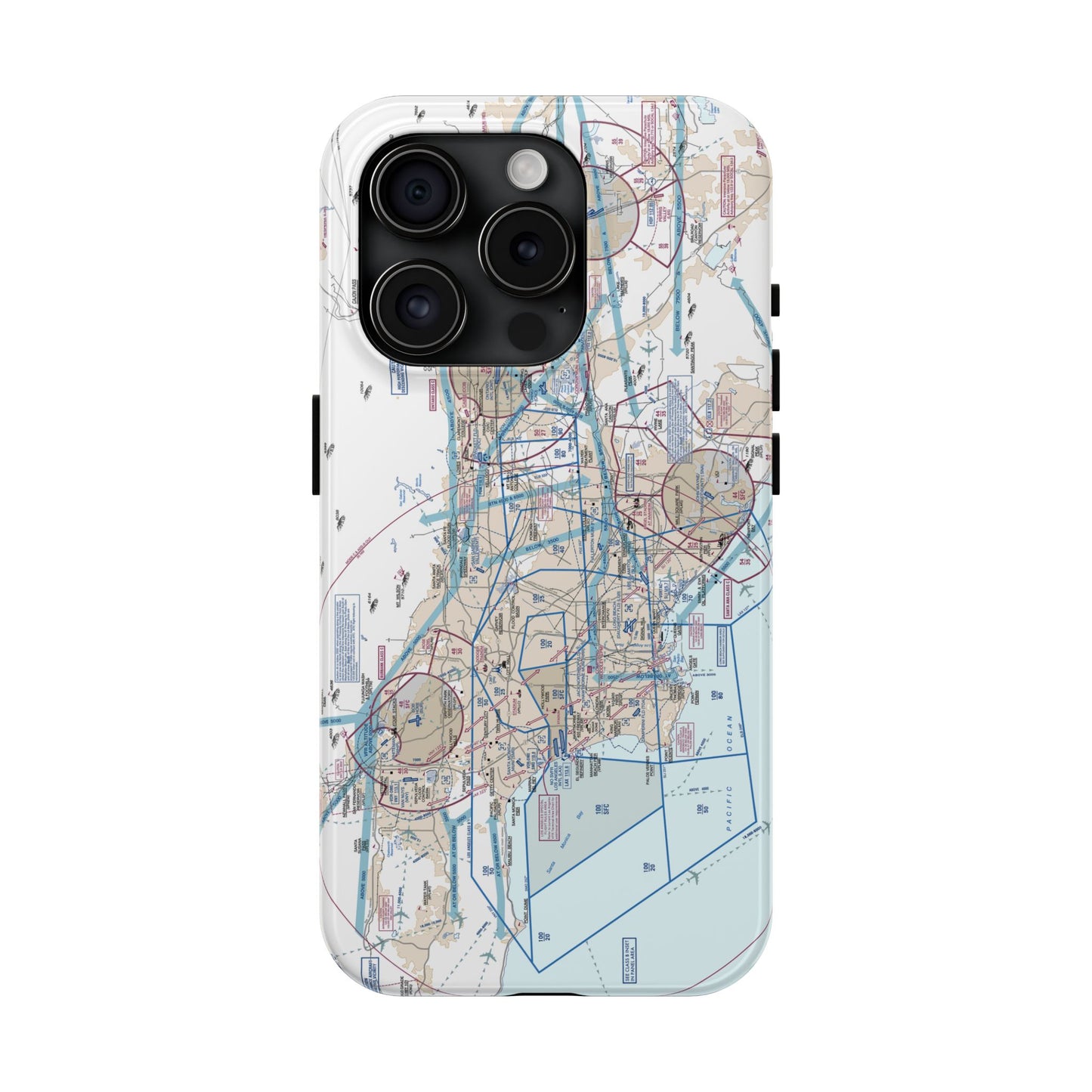 LAX Flyway Chart Tough Phone Cases