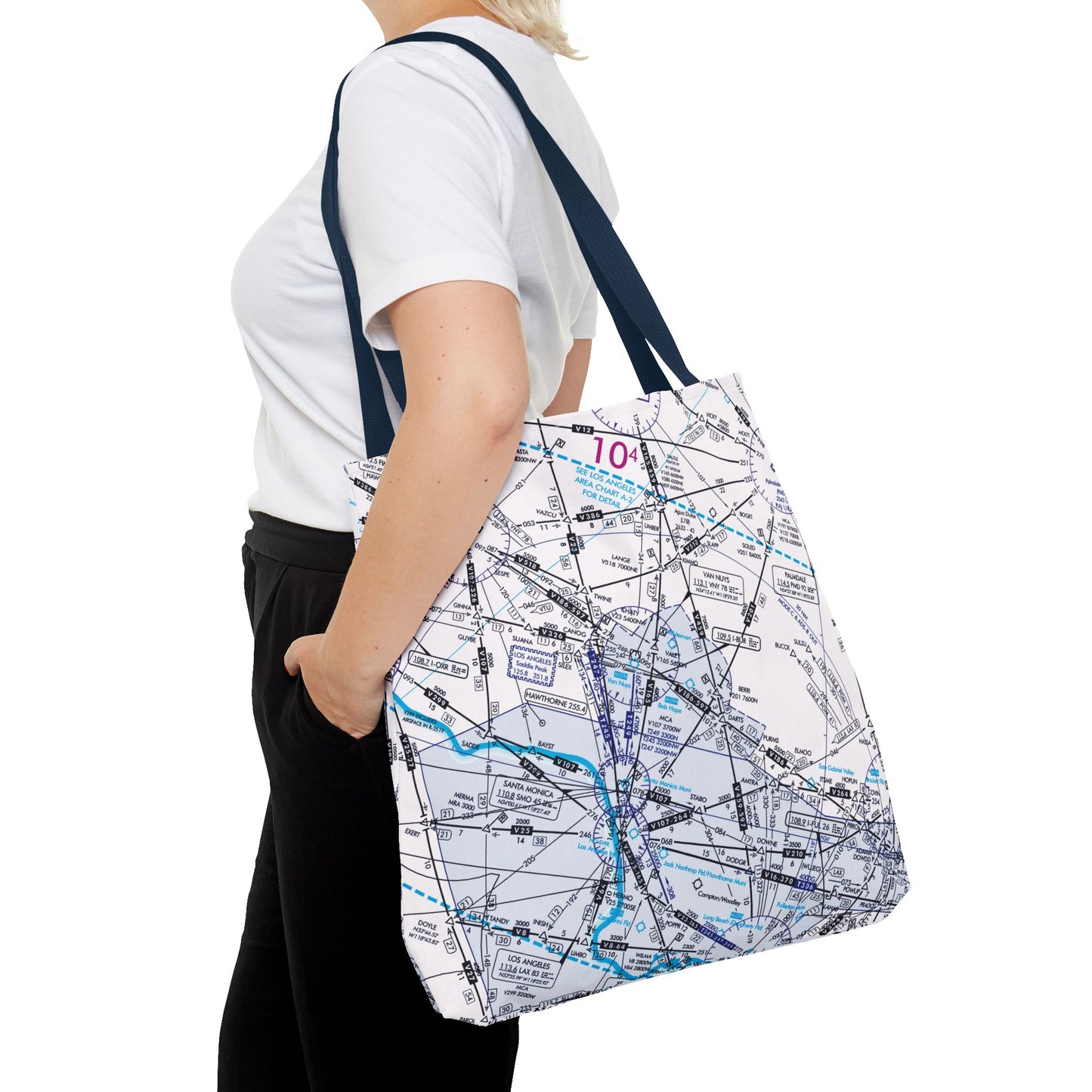 Enroute Low Altitude Chart tote bag (ELUS3/white)