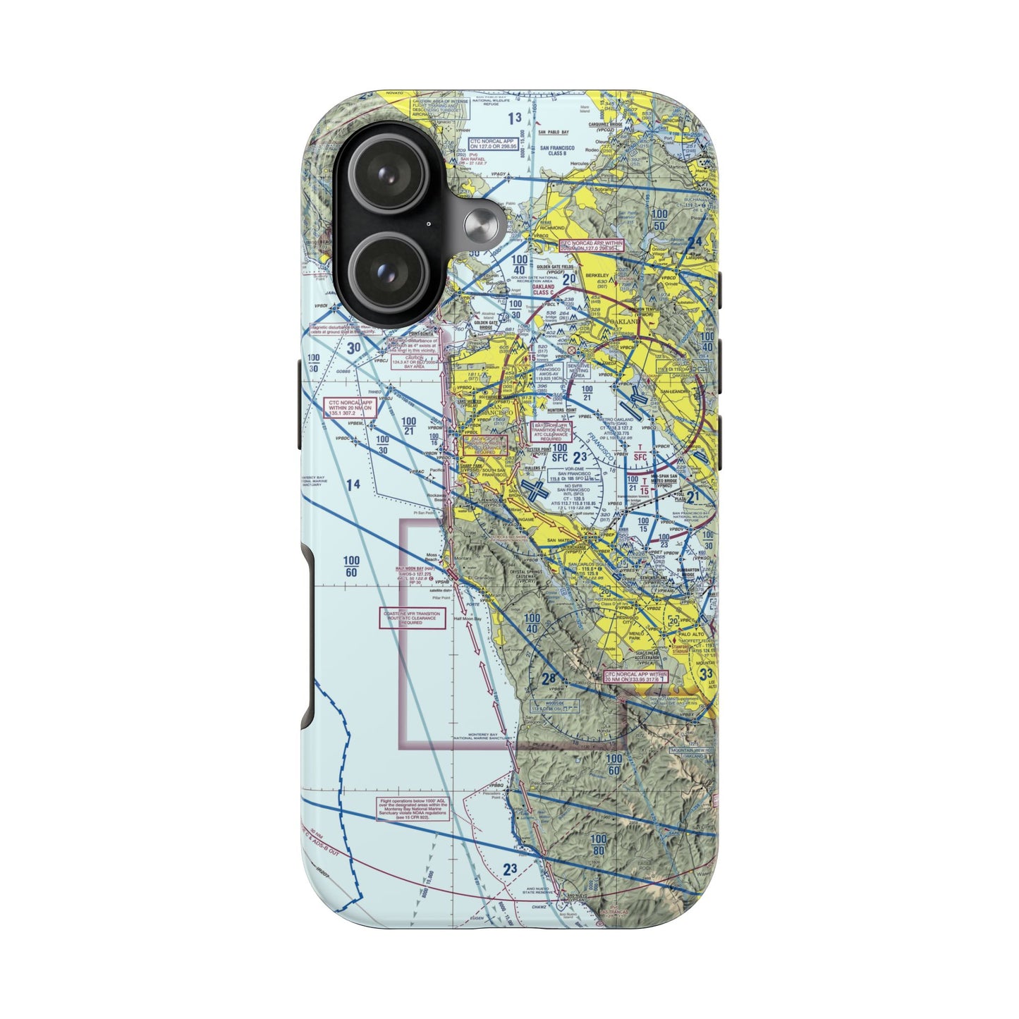 San Francisco TAC Chart tough phone cases