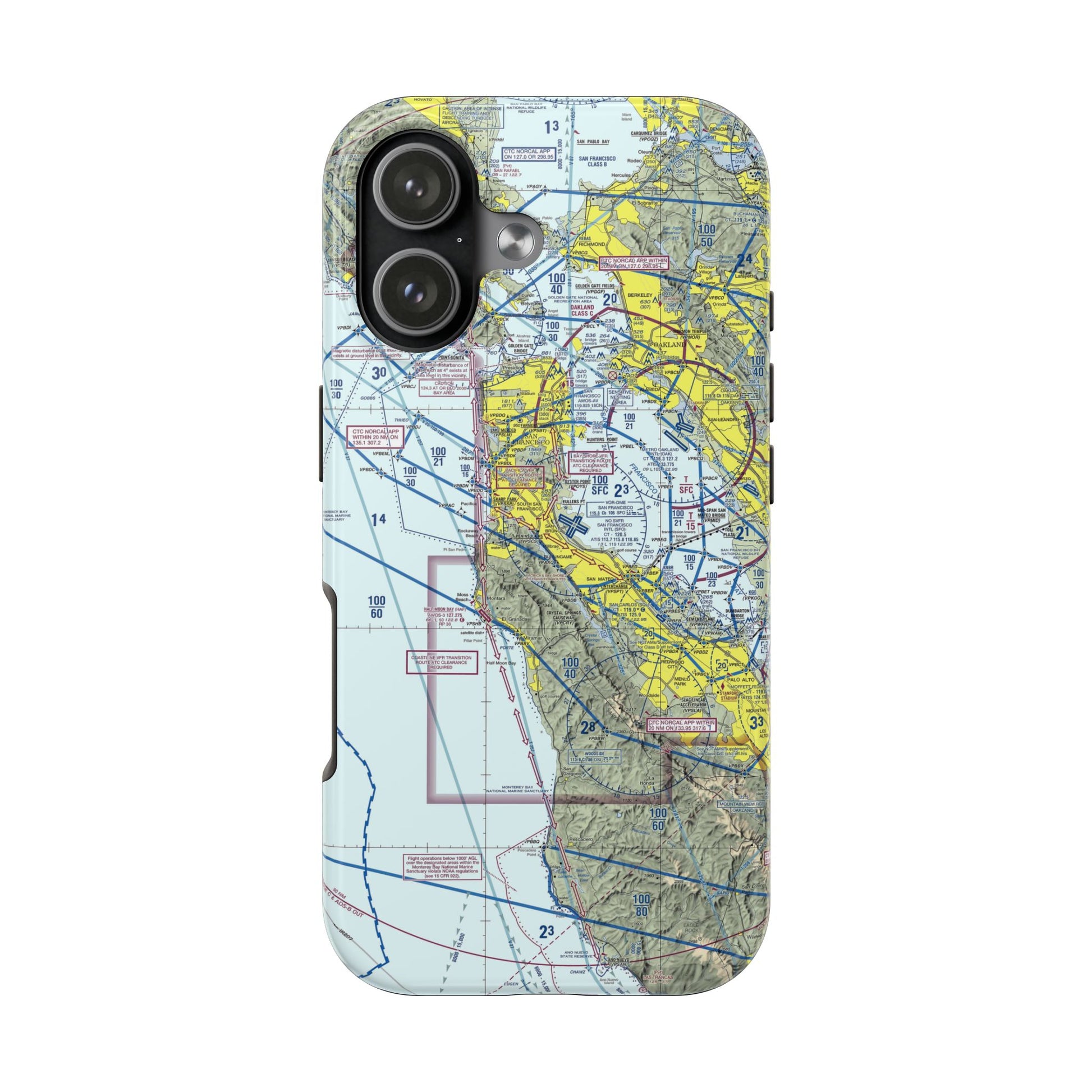 San Francisco TAC Chart tough phone cases