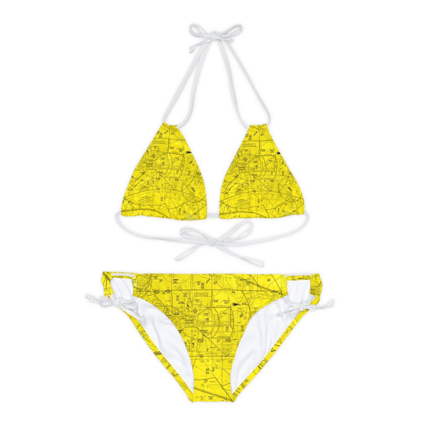 Phoenix TAC Chart (yellow) strappy bikini set