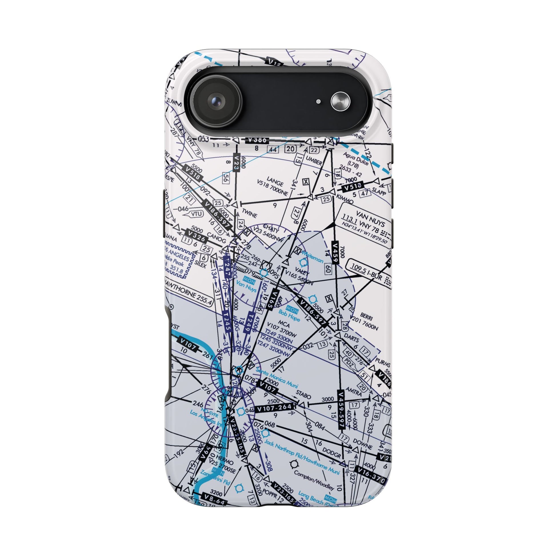 Enroute Low Altitude Chart tough phone cases (ELUS3/white)