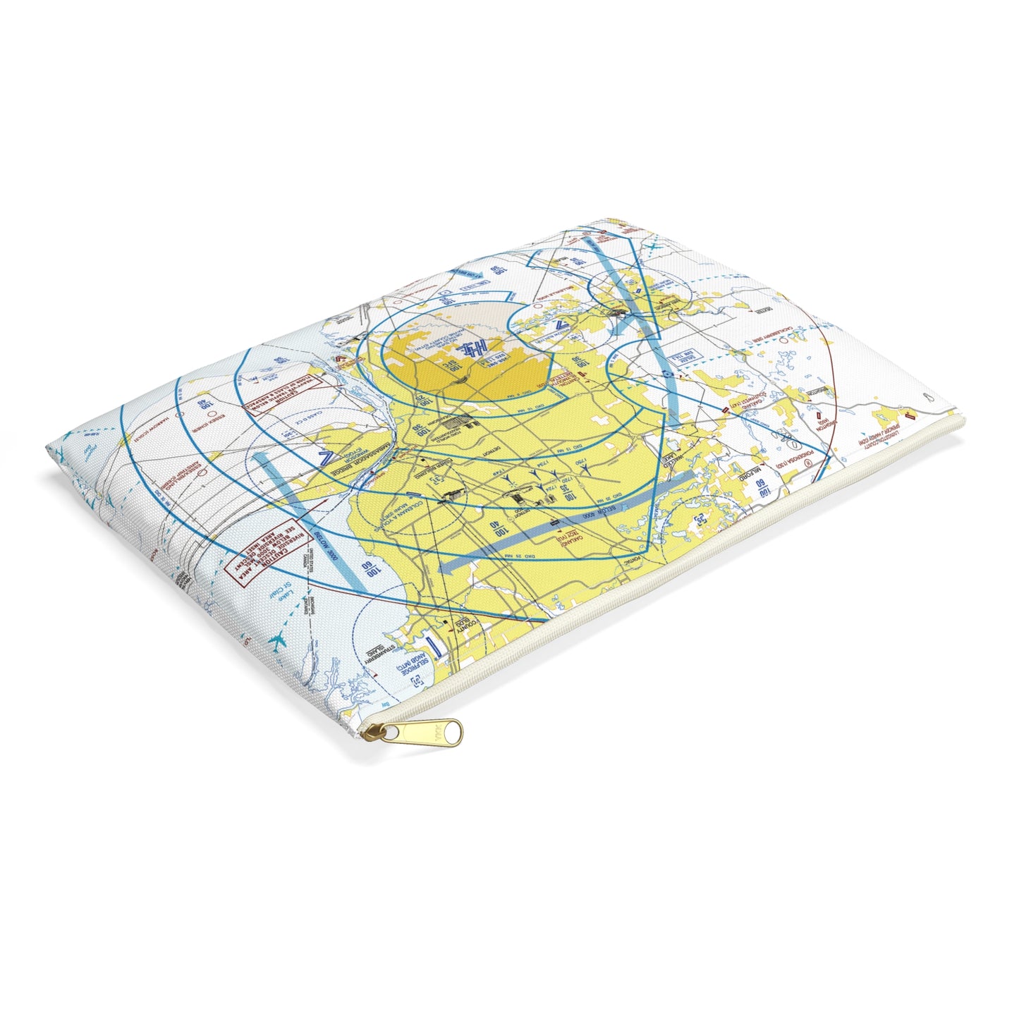 Detroit Flyway Chart Accessory Pouch