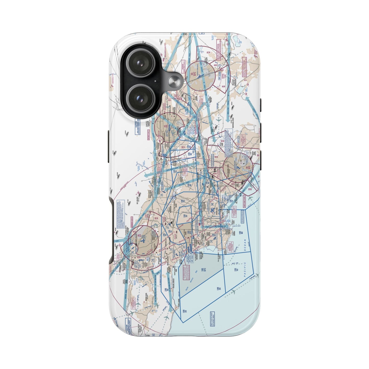 LAX Flyway Chart Tough Phone Cases