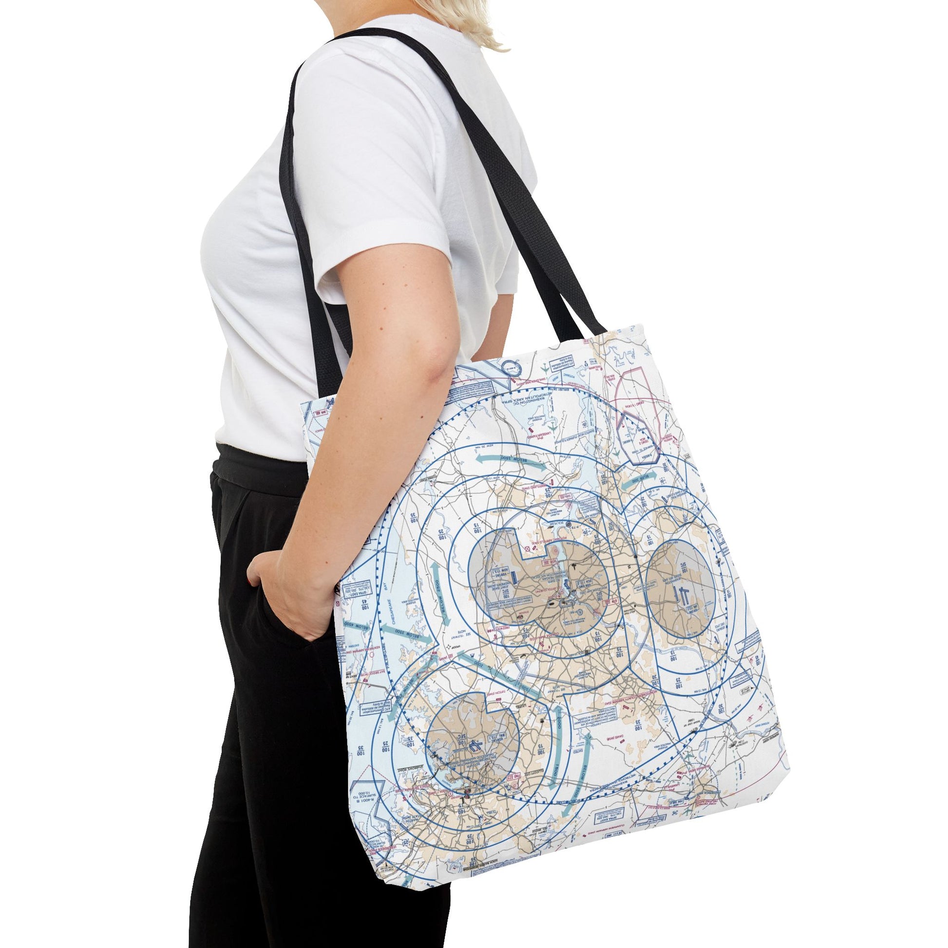 Baltimore-Washington Flyway Chart Chart tote bag