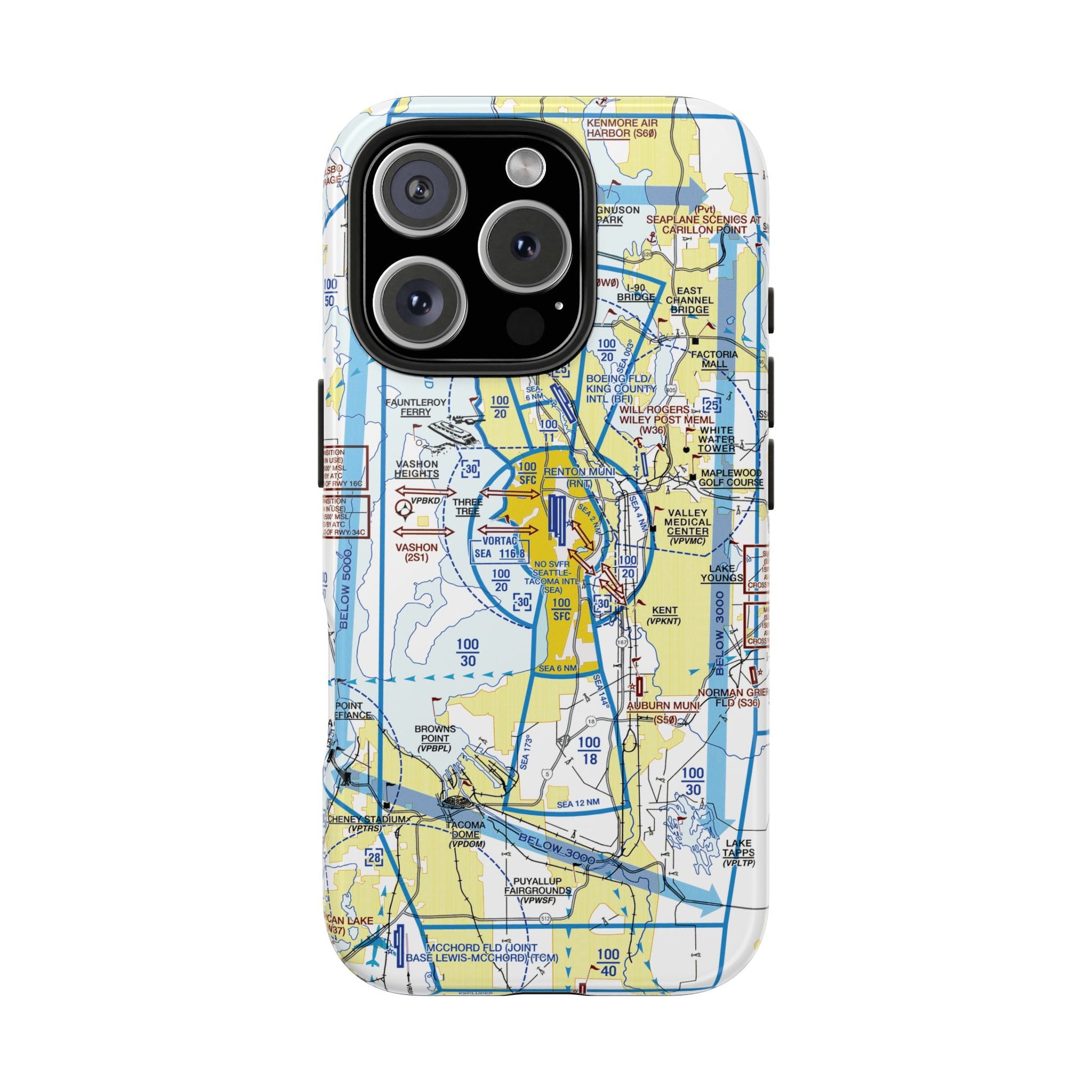 Seattle Flyway Chart tough phone cases