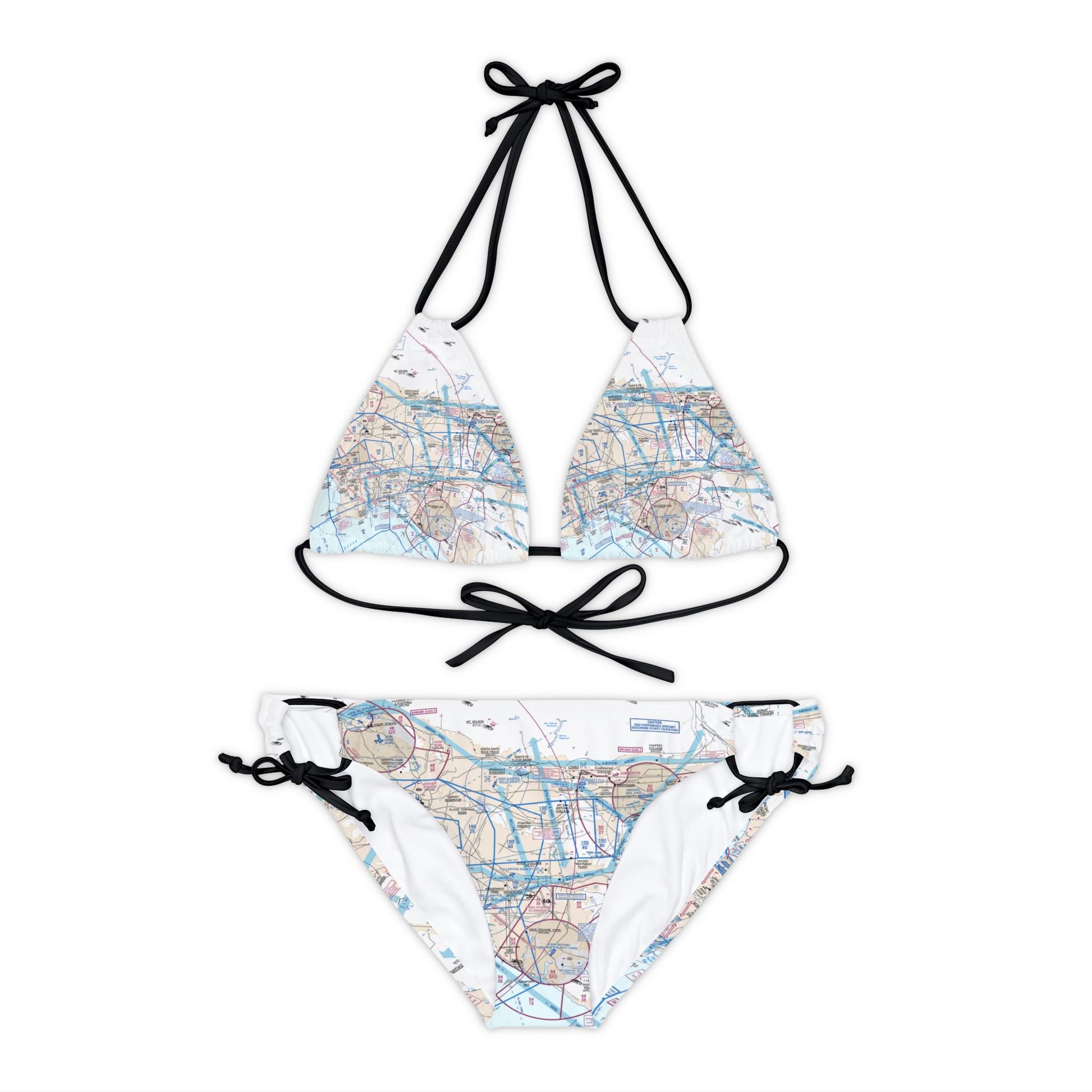 LAX Flyway Chart strappy bikini set