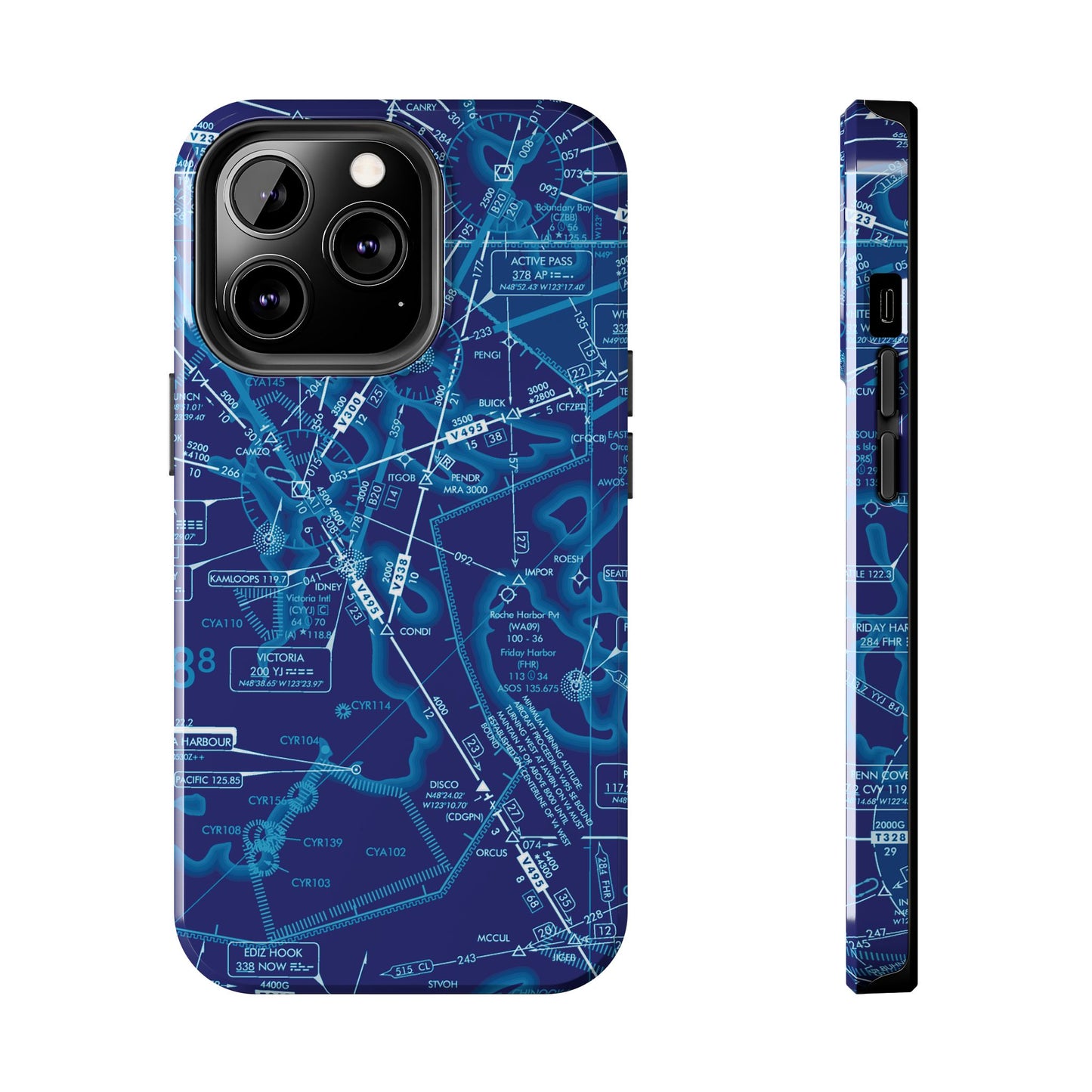 Enroute Low Altitude Chart tough phone cases (ELUS1/blue)