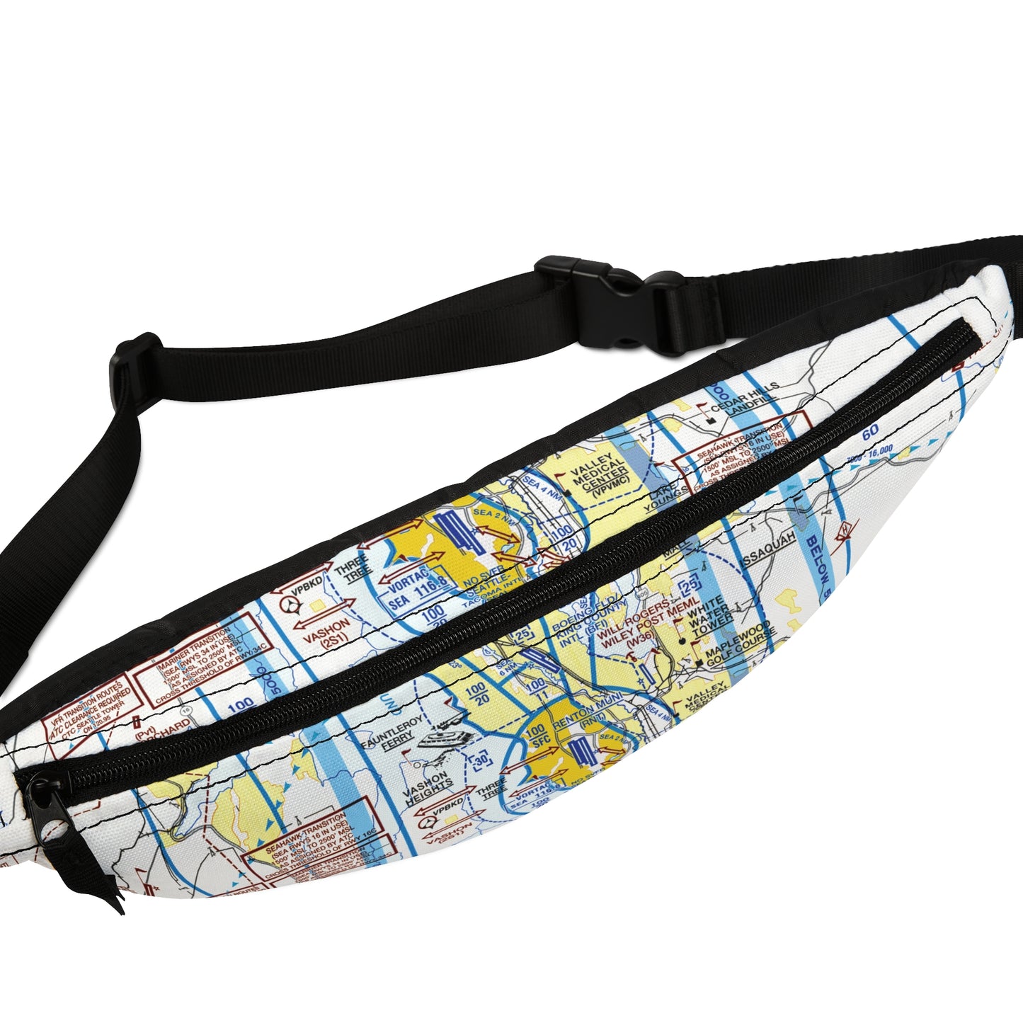 Seattle Flyway Chart fanny pack