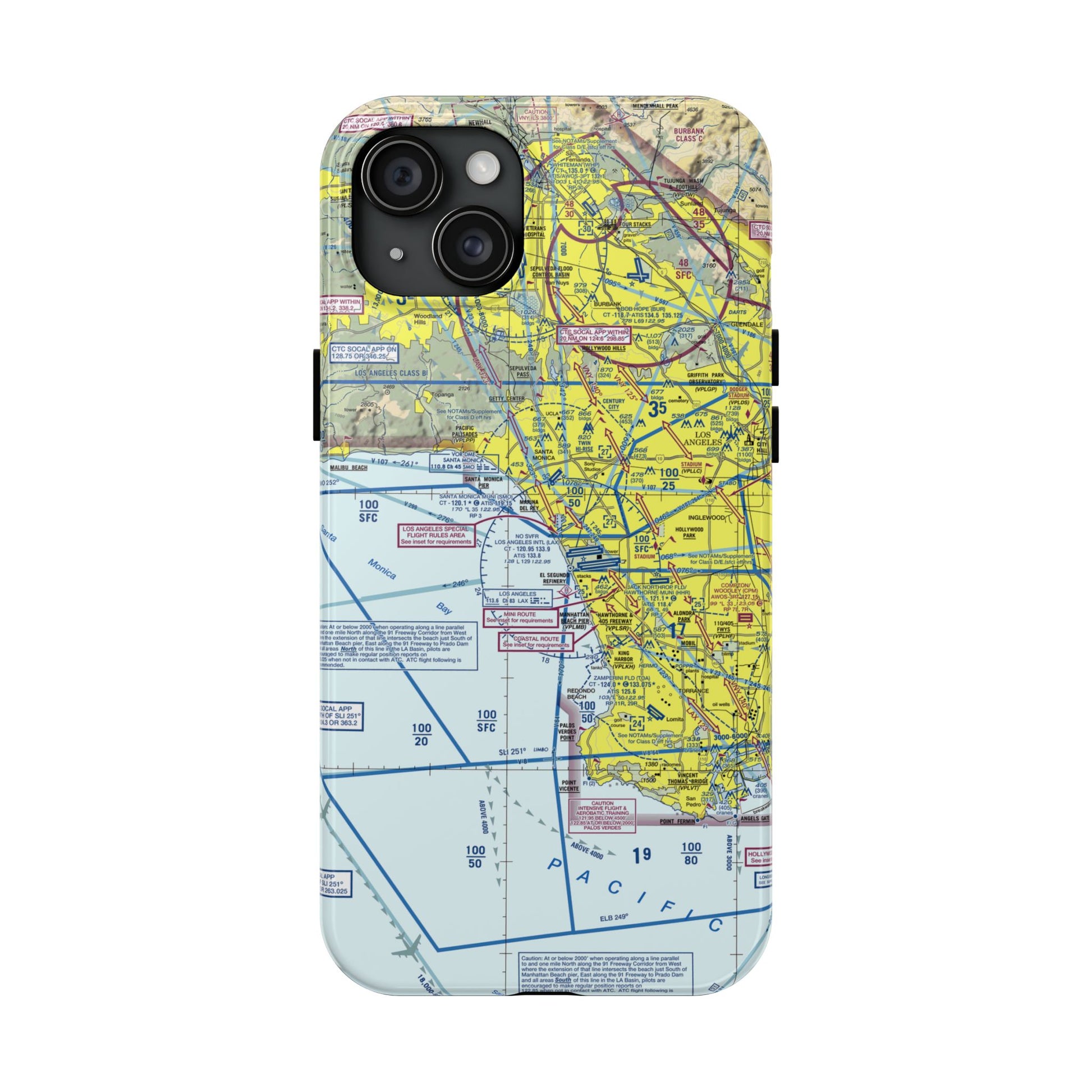 Los Angeles TAC Chart tough phone cases