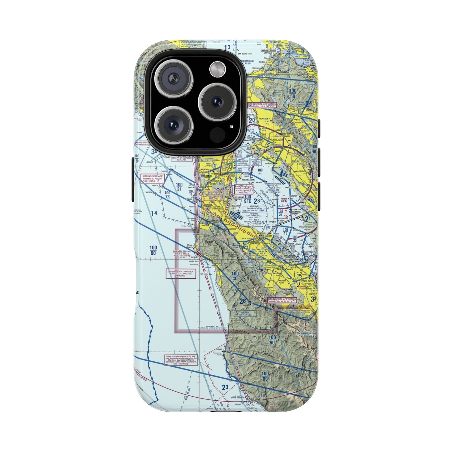 San Francisco TAC Chart tough phone cases