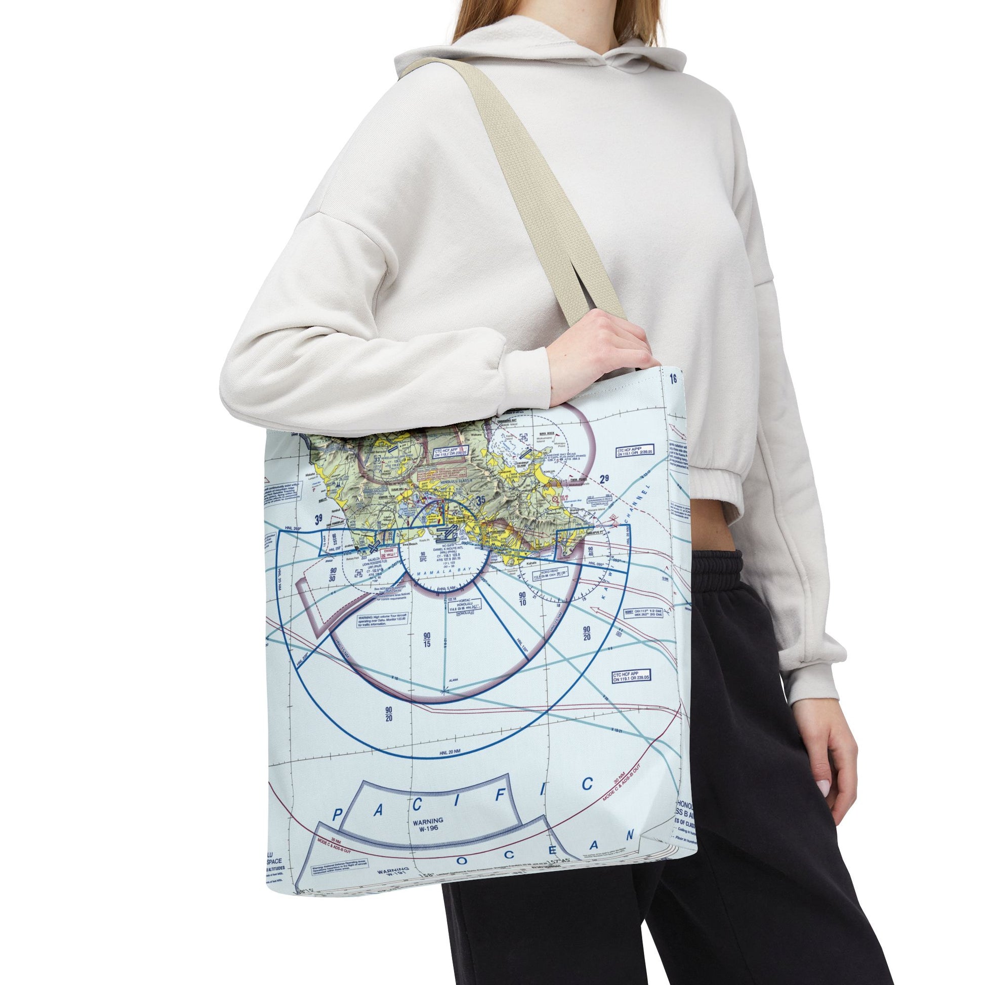Honolulu Sectional Chart tote bag