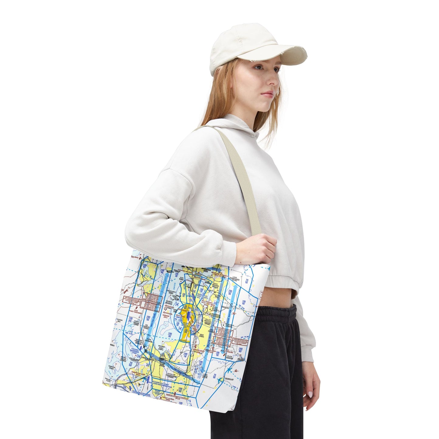 Seattle Flyway Chart tote bag