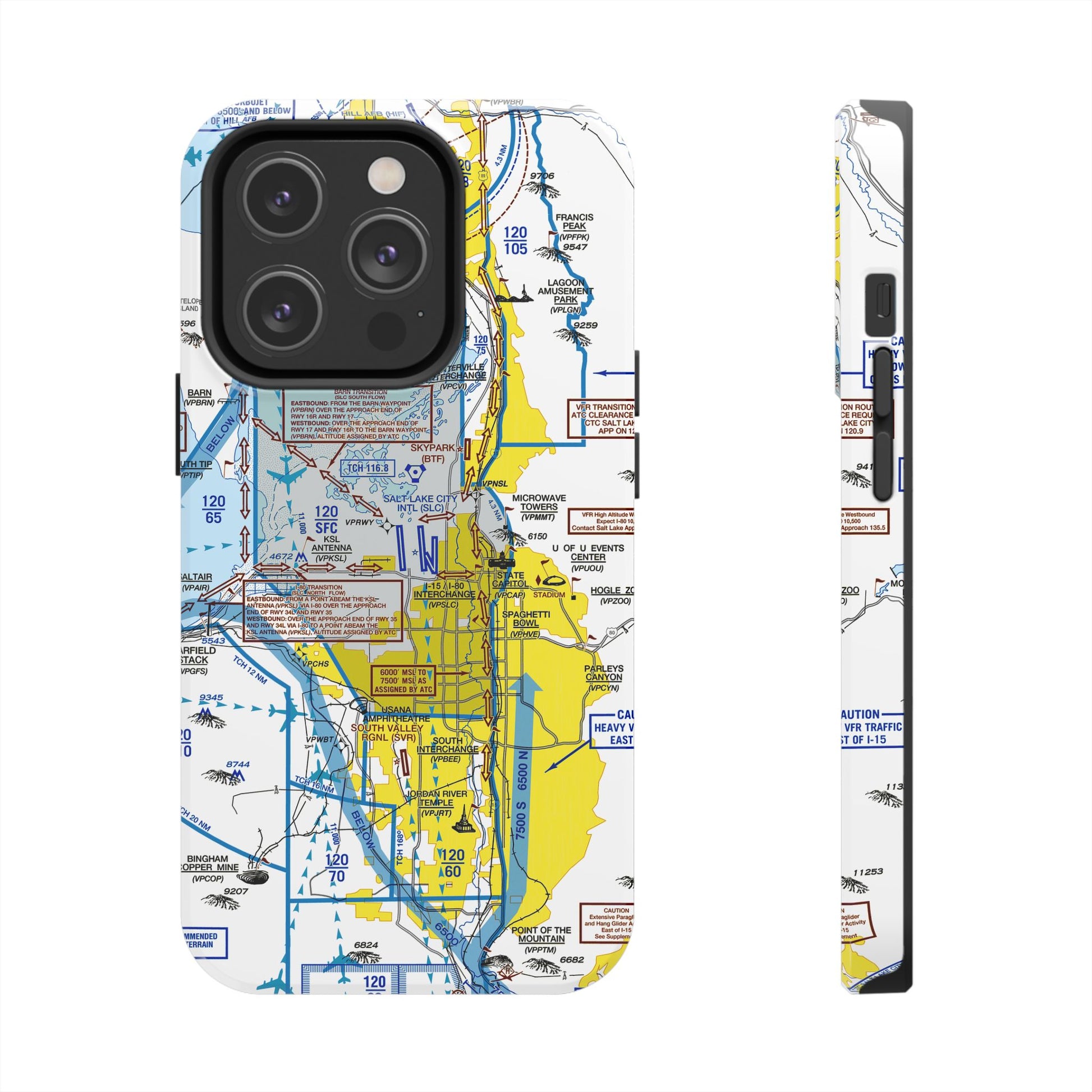 Salt Lake City Flyway Chart tough phone cases