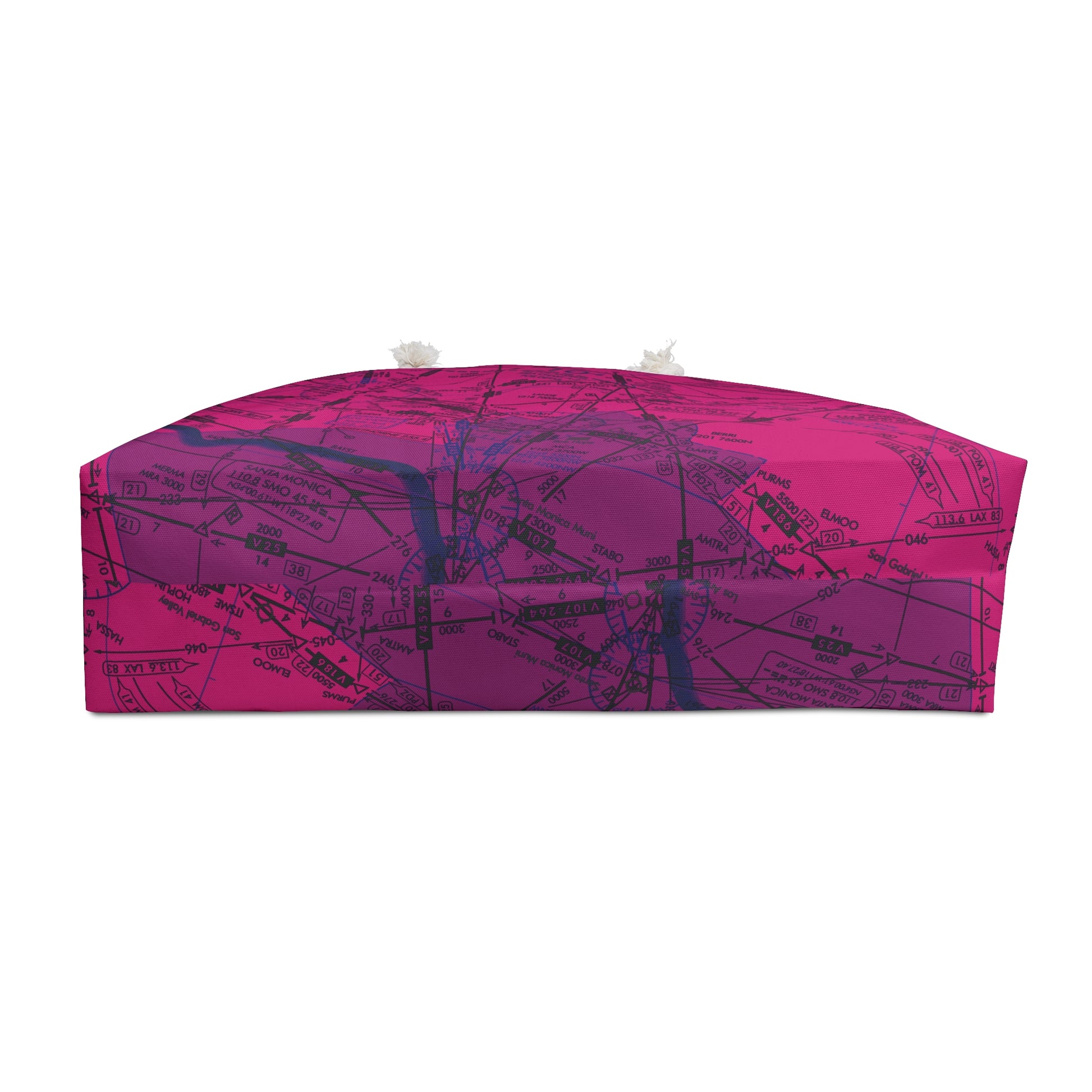 Aeronautical Chart weekender tote bag (ELUS3/pink)