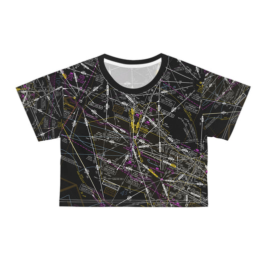 LAX Enroute Low Altitude Chart (invert) crop tee