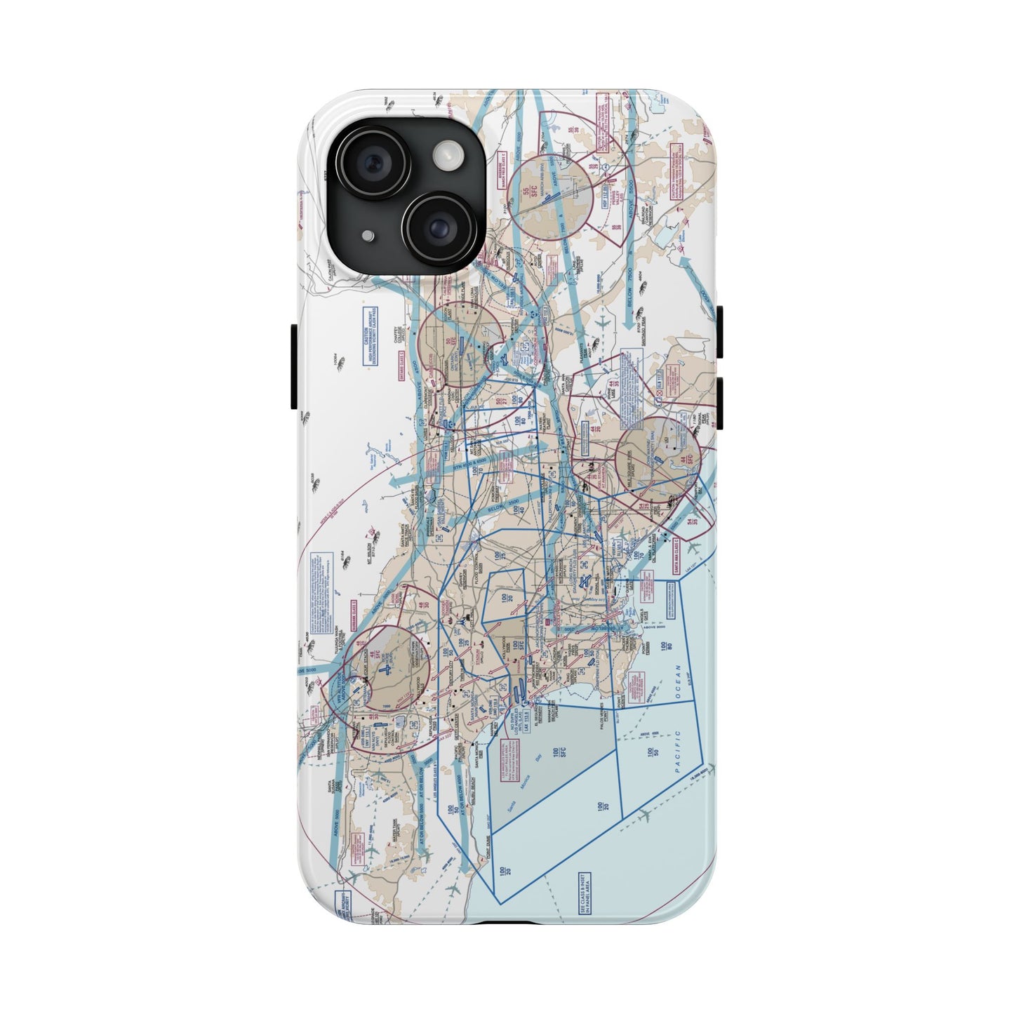LAX Flyway Chart Tough Phone Cases