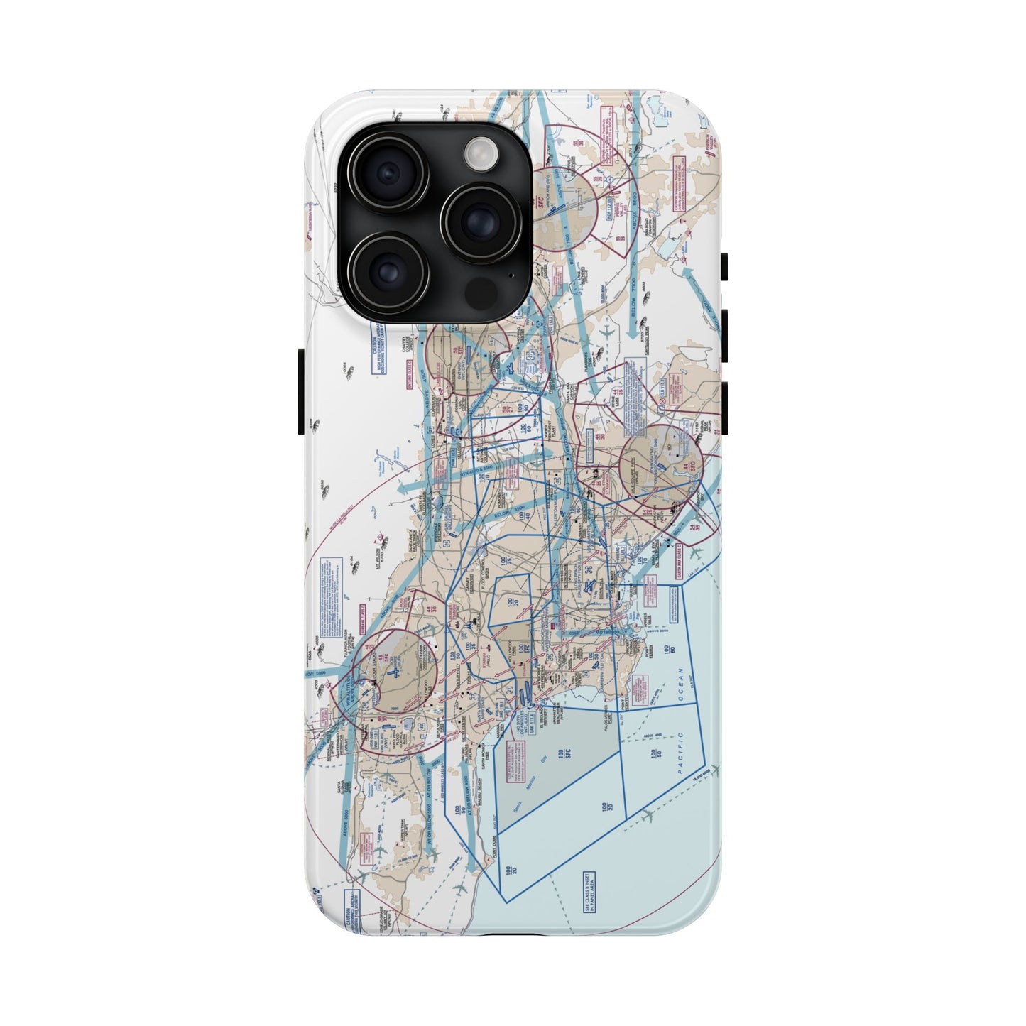 LAX Flyway Chart Tough Phone Cases